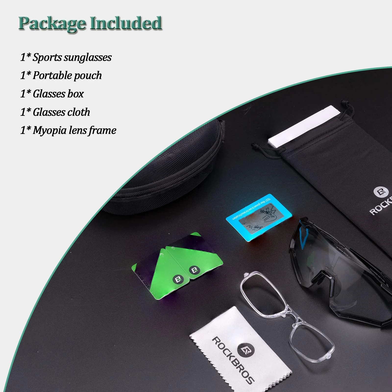 ROCKBROS Photochromic Cycling glasses TR90 Full Frame Sunglasses with UV400 Protection - Image 6