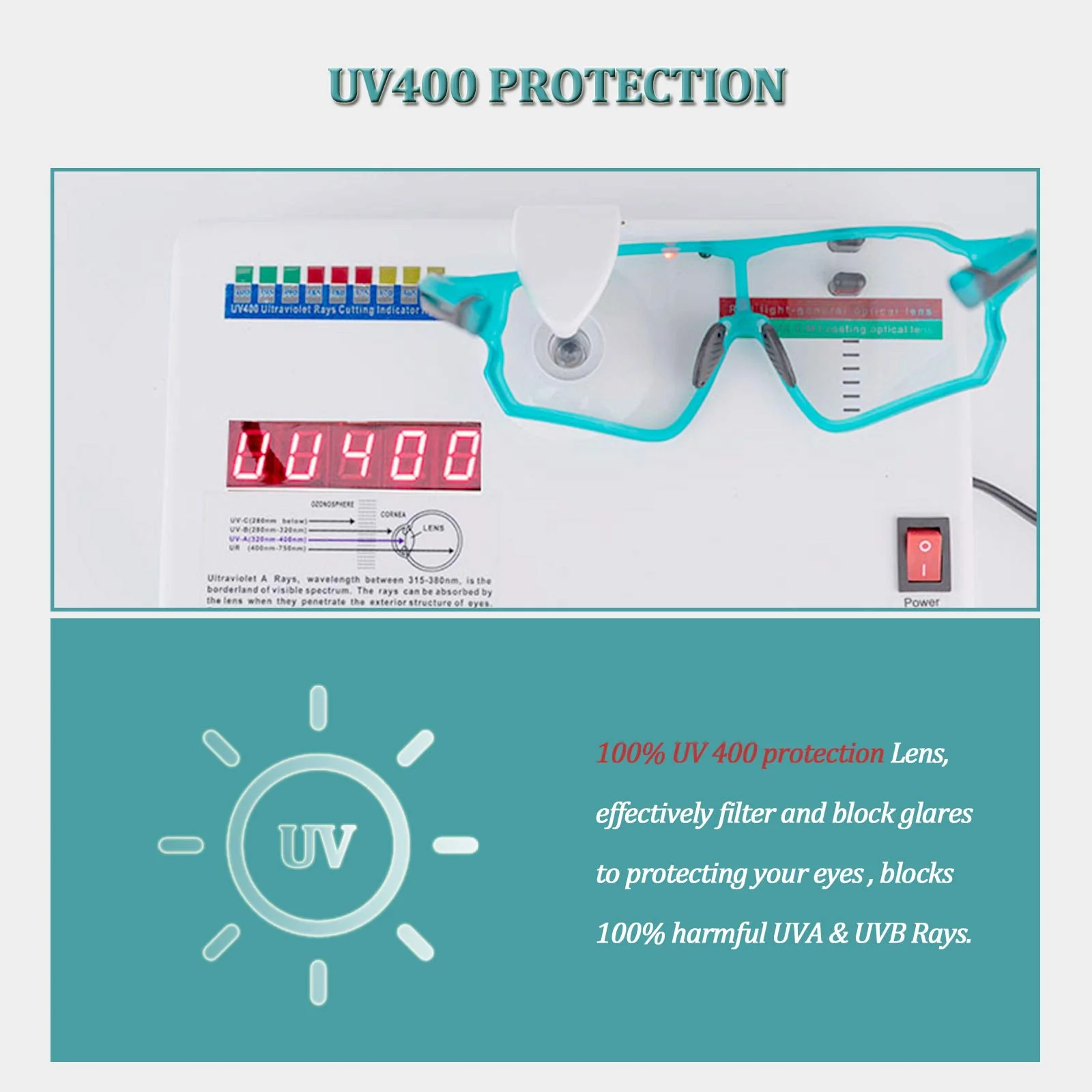 ROCKBROS Photochromic Cycling glasses UV 400 Protection Full Frame Sports Sunglasses - Image 19