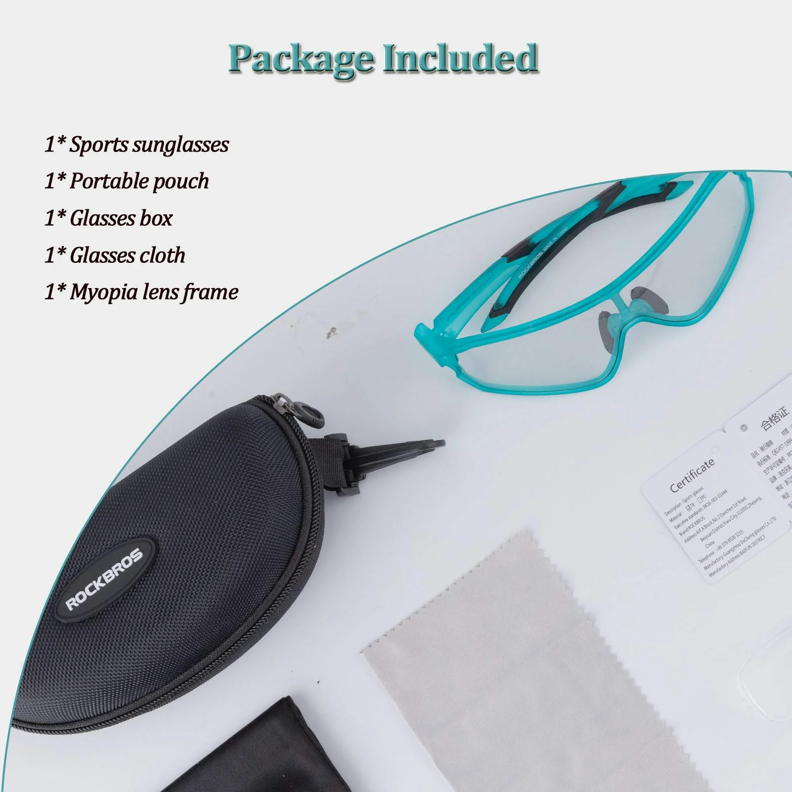 ROCKBROS Photochromic Cycling glasses UV 400 Protection Full Frame Sports Sunglasses - Image 20