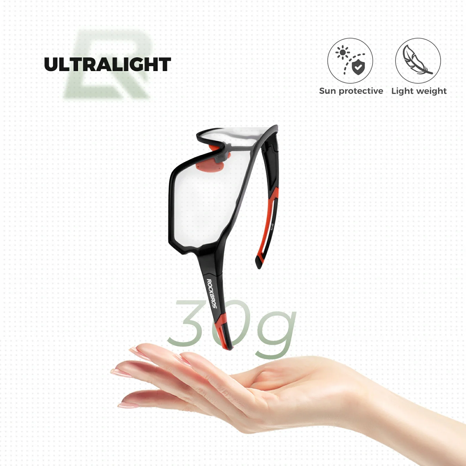 ROCKBROS Photochromic Cycling glasses UV 400 Protection Full Frame Sports Sunglasses - Image 6