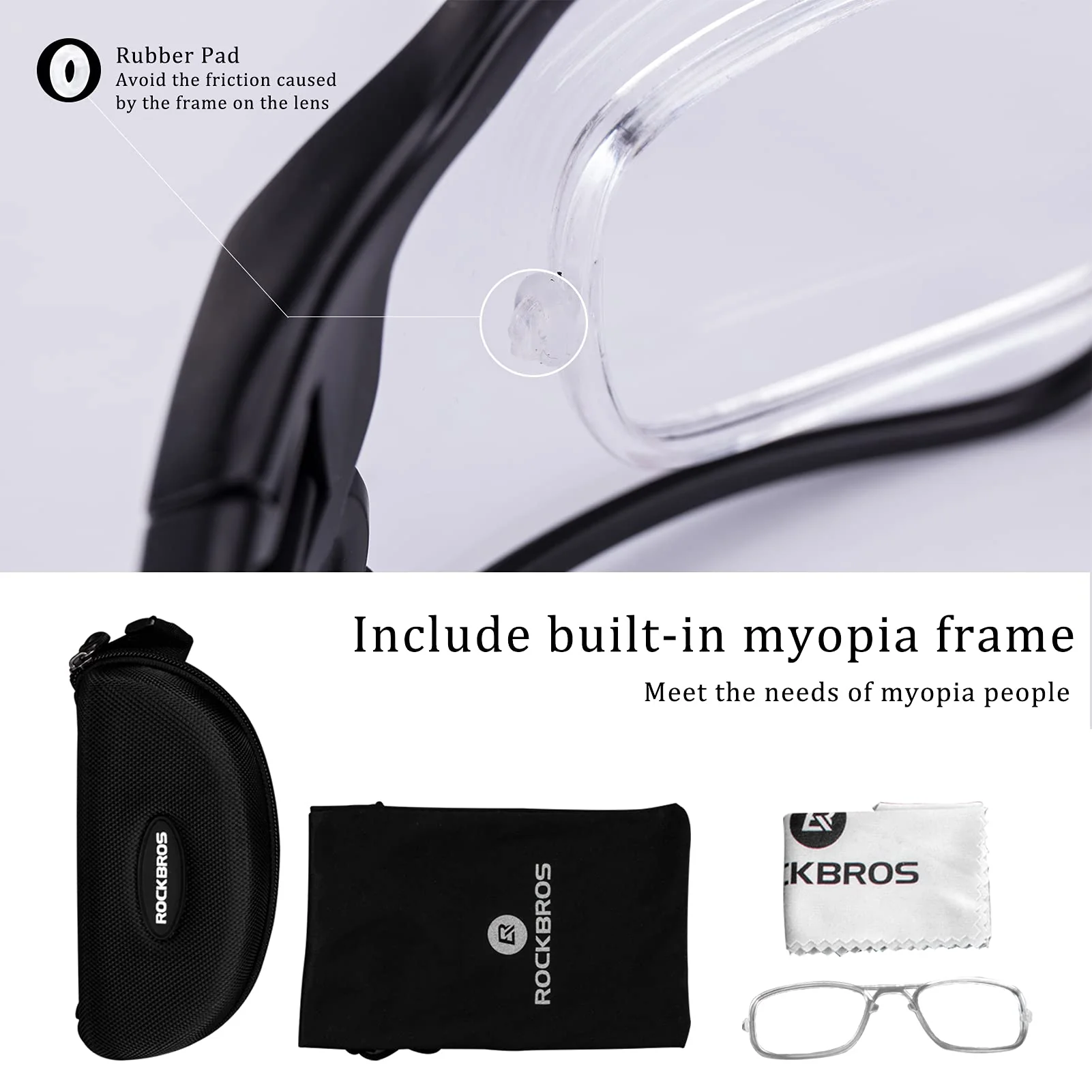 ROCKBROS Photochromic Cycling glasses UV 400 Protection Full Frame Sports Sunglasses - Image 8