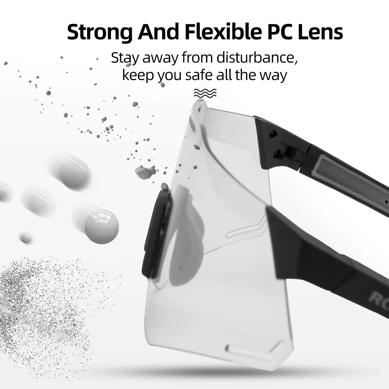 ROCKBROS Photochromic Cycling Glasses UV Protection Sunglasses Transparent - Image 3