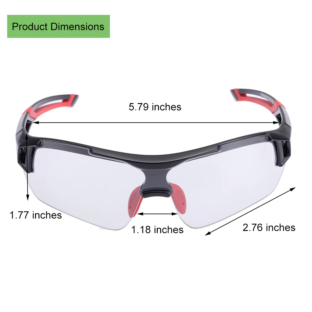ROCKBROS Photochromic Cycling Sunglasses UV400 Protection Sports Glasses - Image 6