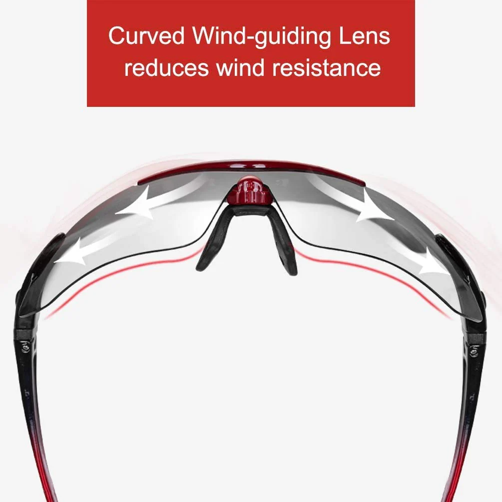 ROCKBROS Photochromic Outdoor Sport Sunglasses With Changeable Straps - Image 17