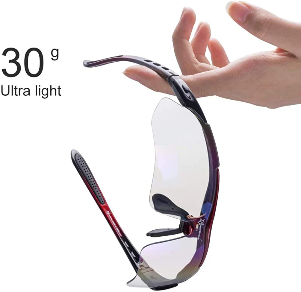 ROCKBROS Photochromic Outdoor Sport Sunglasses With Changeable Straps - Image 20