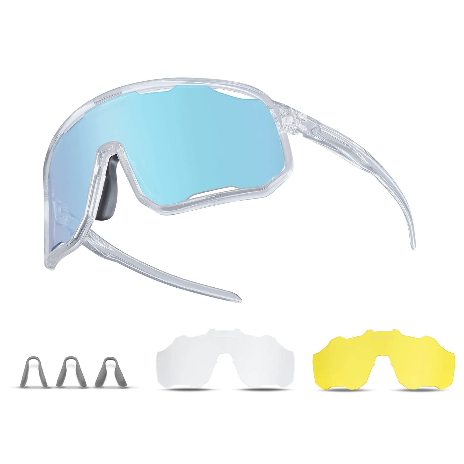 ROCKBROS Photochromic Sunglasses UV400 Transparent Cycling Glasses SP351 - Image 11