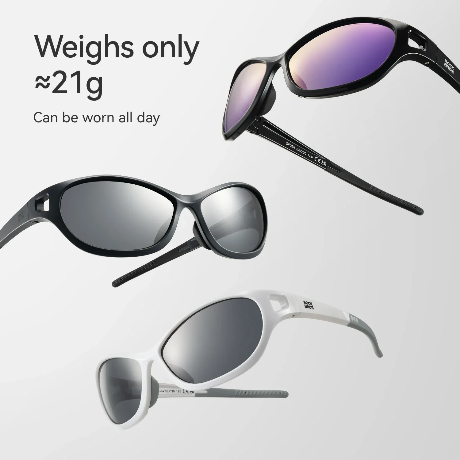 Polarised Sports Sunglasses Lightweight UV400 Protection SP394 - Image 16