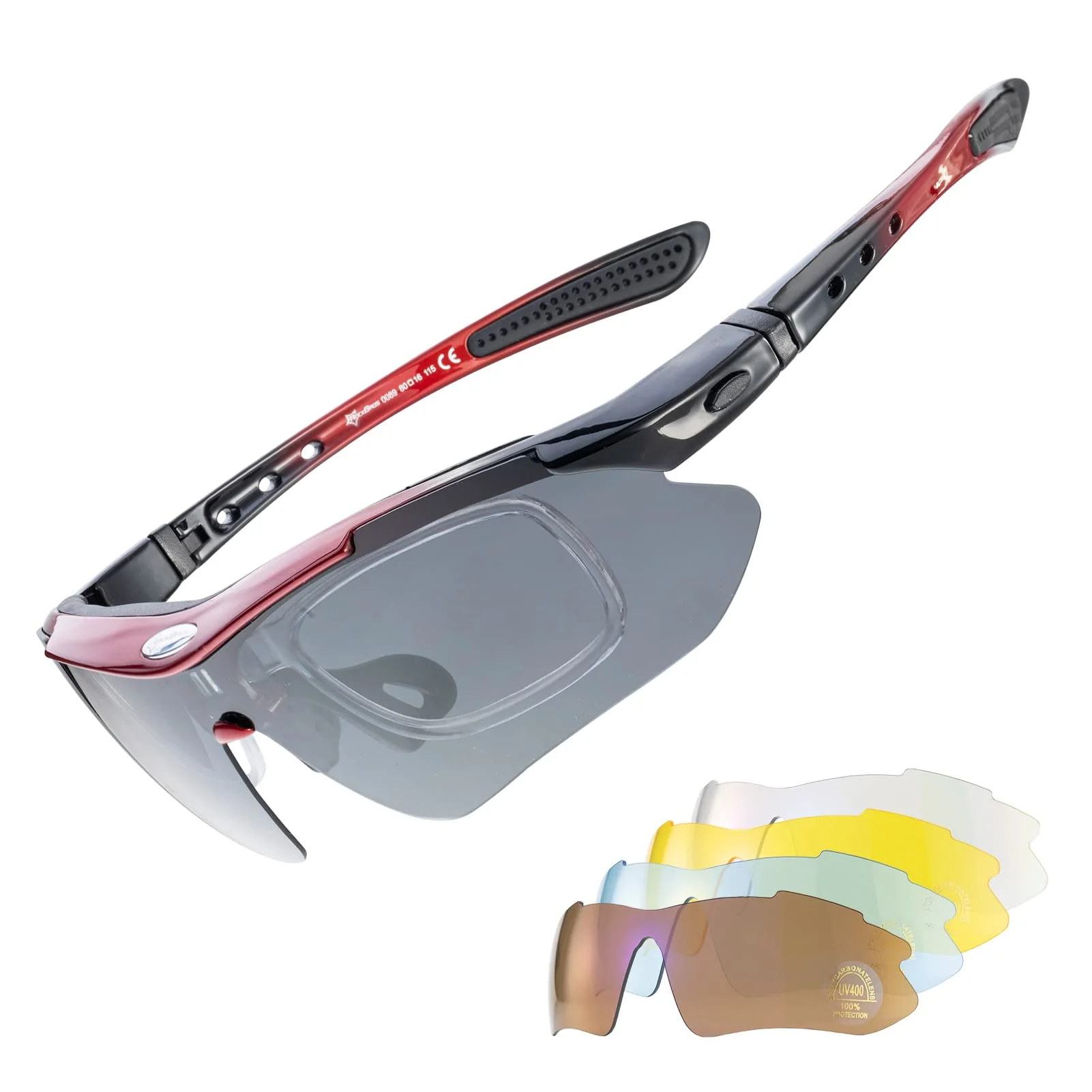 ROCKBROS Polarized Cycling Sunglasses with 4 Interchangeable Lenses - Image 17