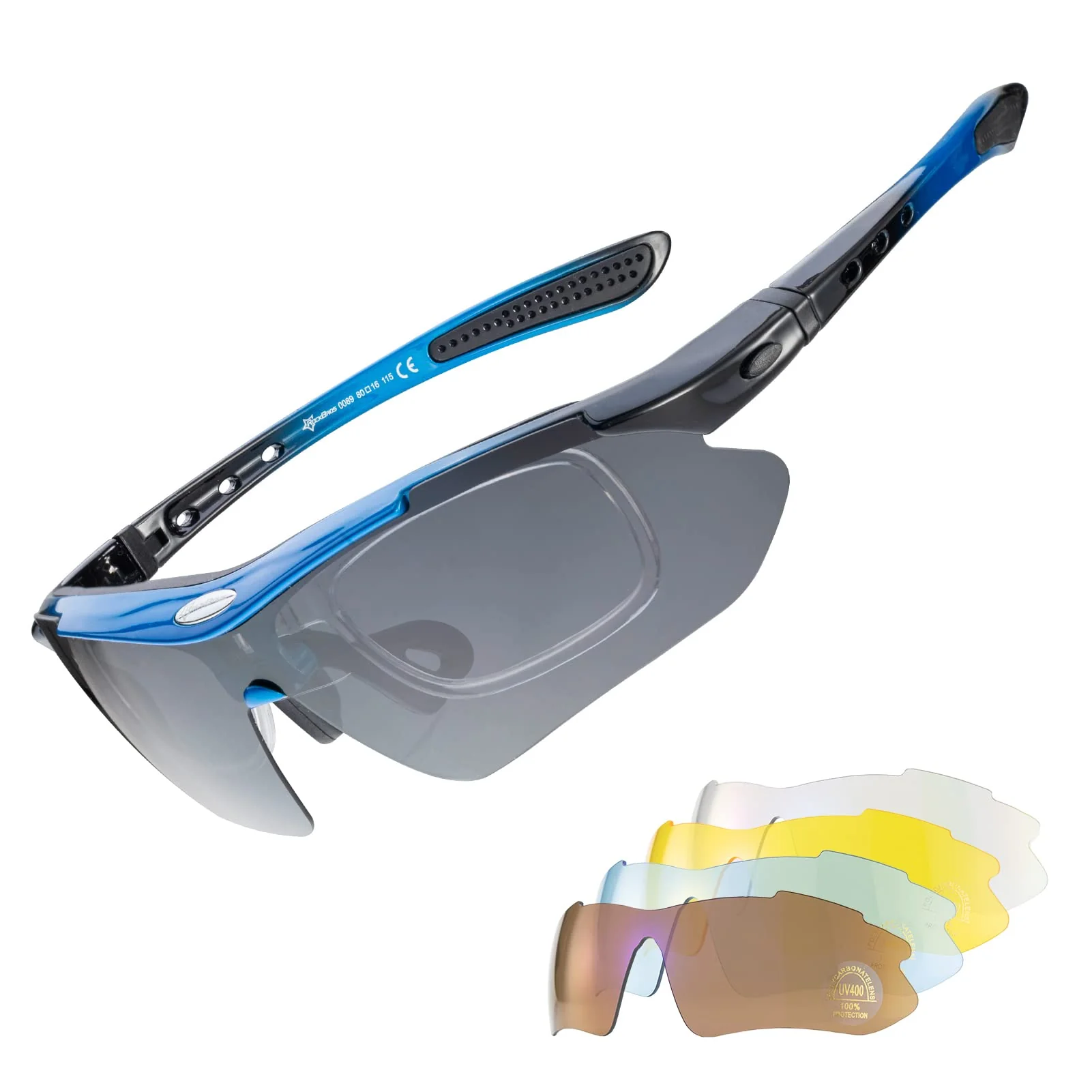 ROCKBROS Polarized Cycling Sunglasses with 4 Interchangeable Lenses - Image 25