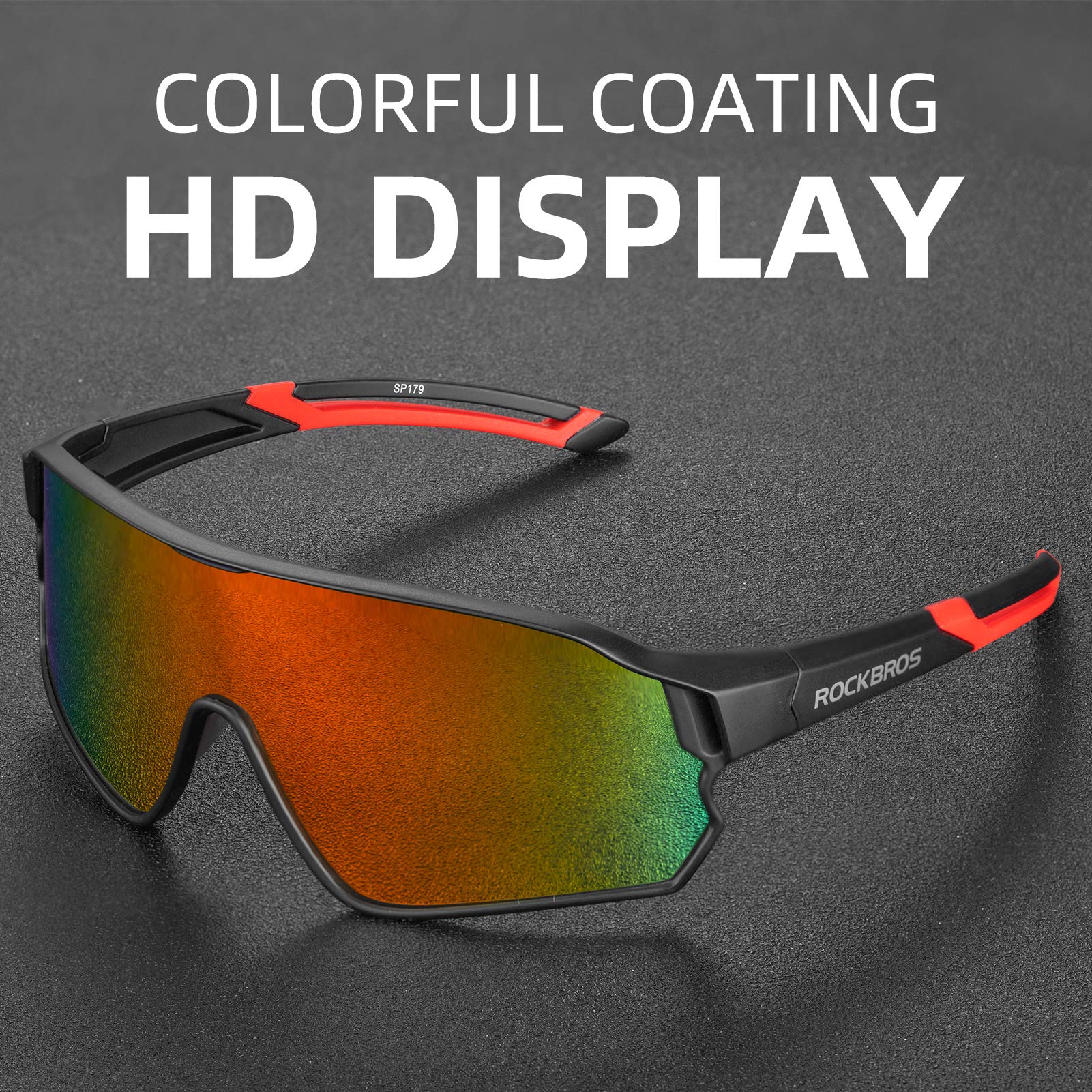 ROCKBROS Polarized Sunglasses UV 400 Protection TR90 Frame Outdoor Sports - Image 13
