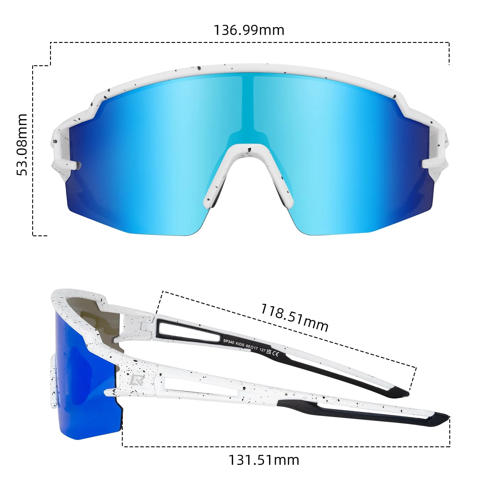 ROCKBROS Kids Polarized Cycling Sunglasses UV400 - SP345 - Image 18