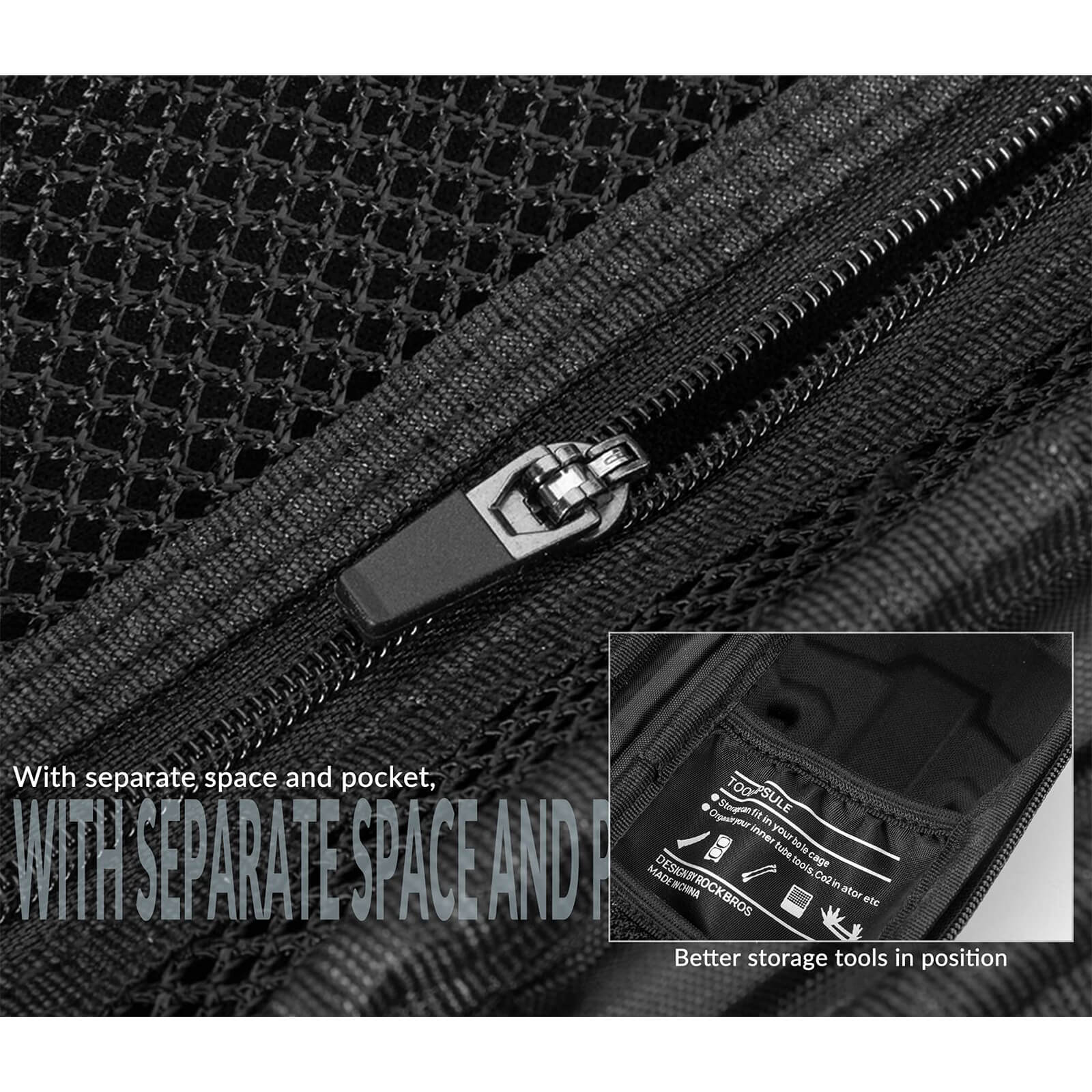 ROCKBROS Portable Bike Organizer Bag Multifunctional Repair Bag - Image 6