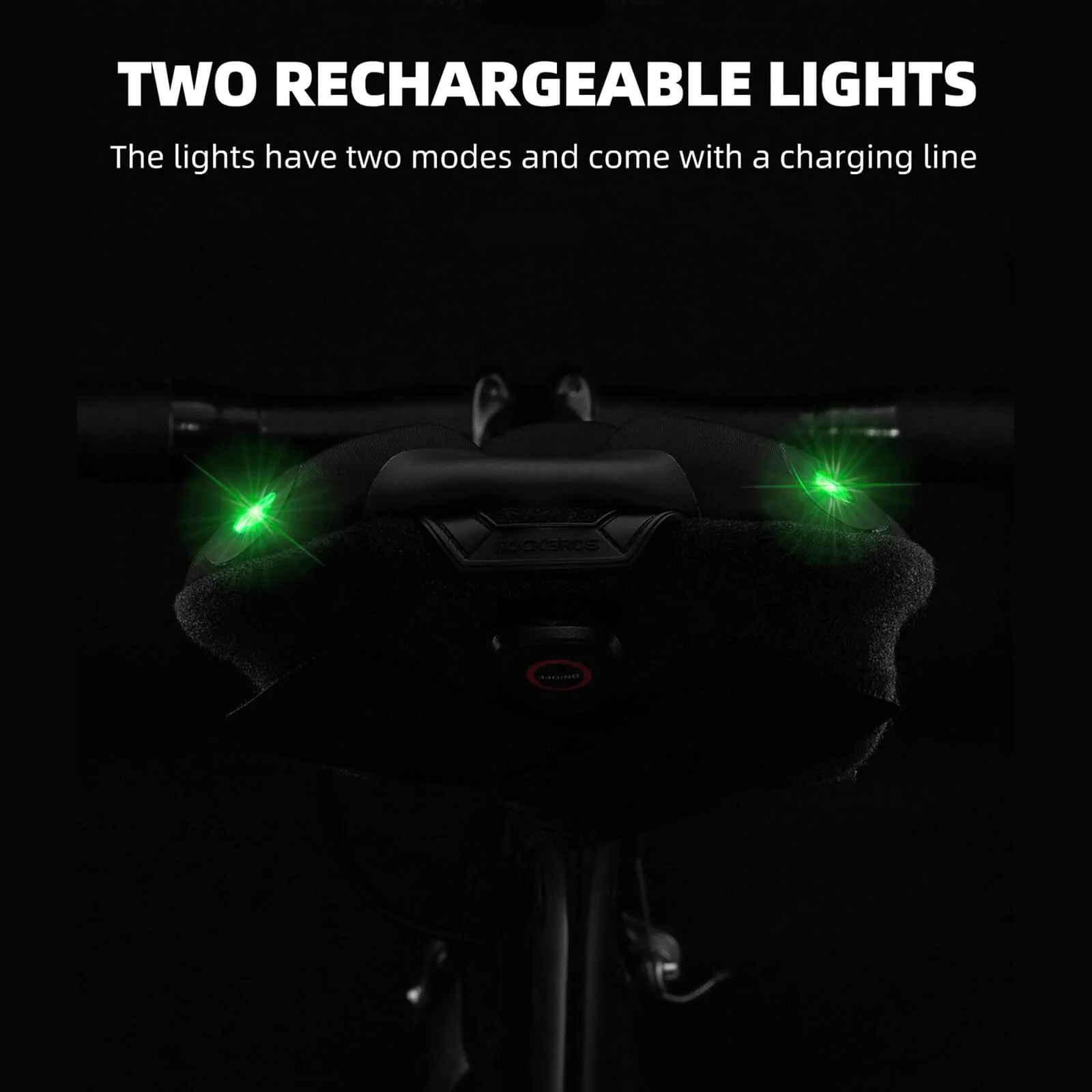 ROCKBROS Rechargeable Gel Bike Seat Cover with Rear Lights - Image 5