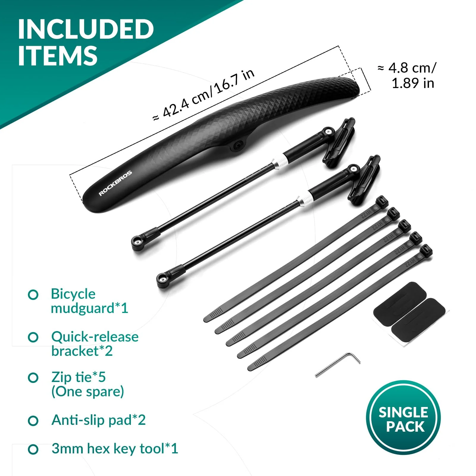 Road Bike Mudguard Adjustable Quick Release - Image 4