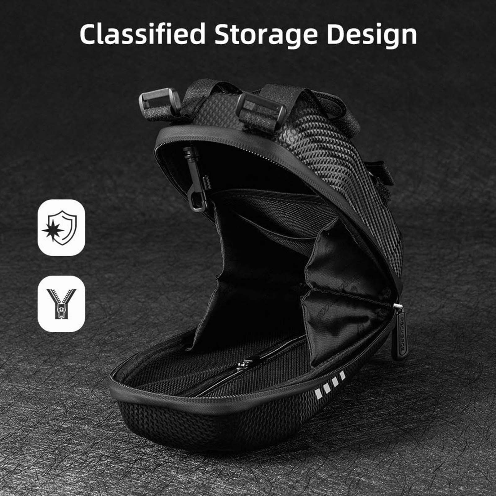 ROCKBROS Scooter Bag Bike Storage Bag Easy Installation Large 2L 3L - Image 5