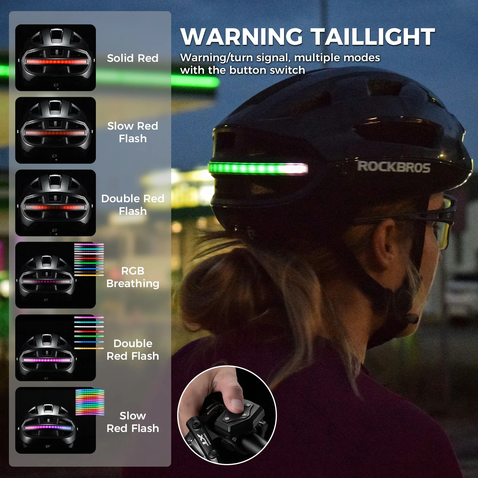 Smart Bike Helmet with Remote-Controlled Rear Light - Image 19