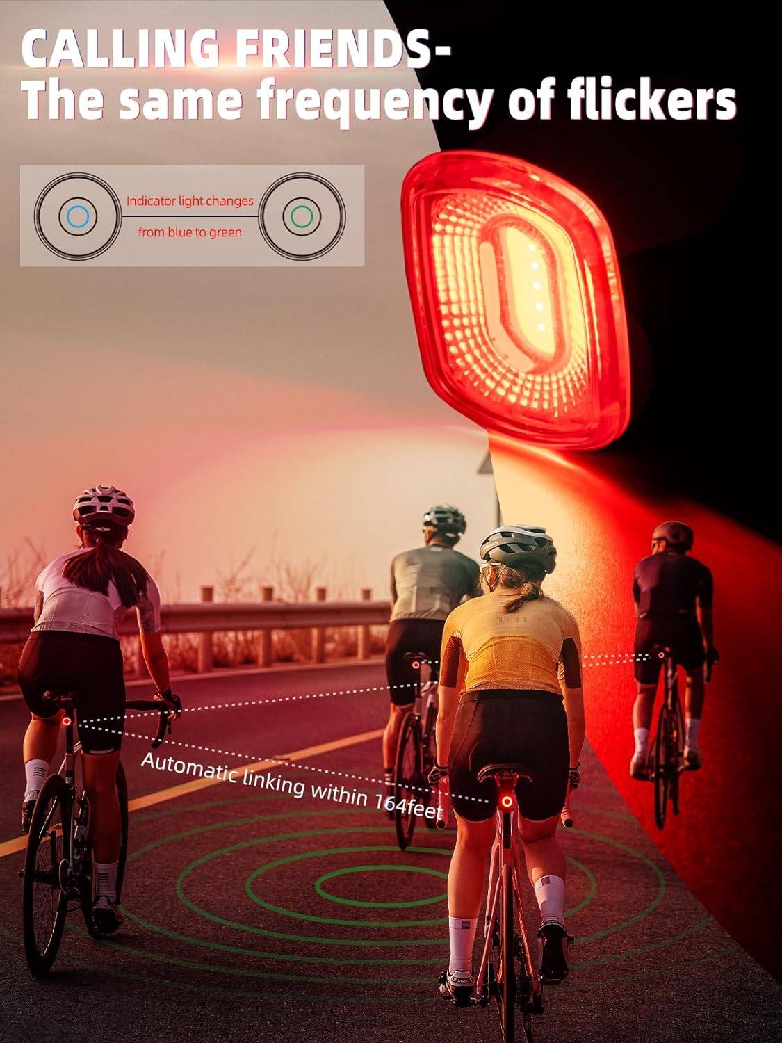 ROCKBROS Smart Bike Tail Light Waterproof - R Series - Image 6