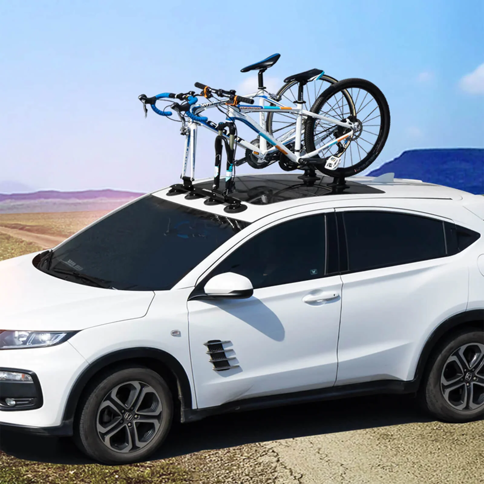ROCKBROS Suction Cup Bike Rack for Car Roof Quick Release Vehicle Bicycle Racks - Image 15