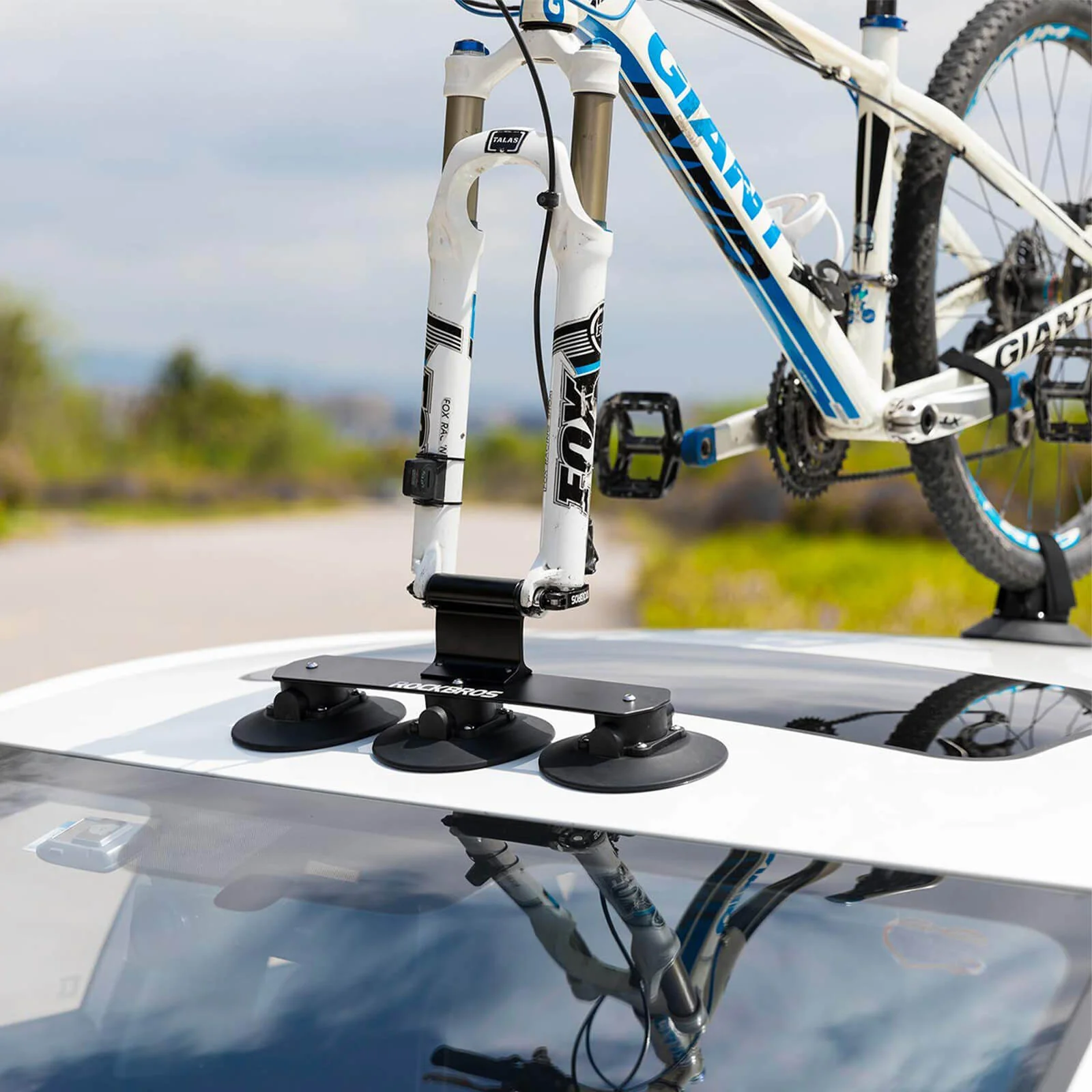 ROCKBROS Suction Cup Bike Rack for Car Roof Quick Release Vehicle Bicycle Racks - Image 16