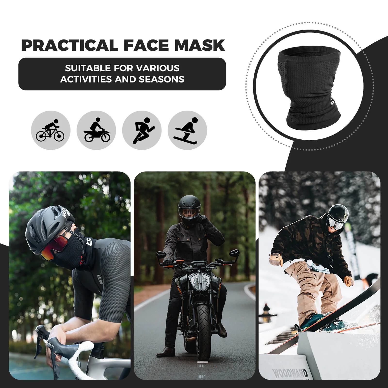 ROCKBROS Summer Balaclava Woven Face Mask - Image 7