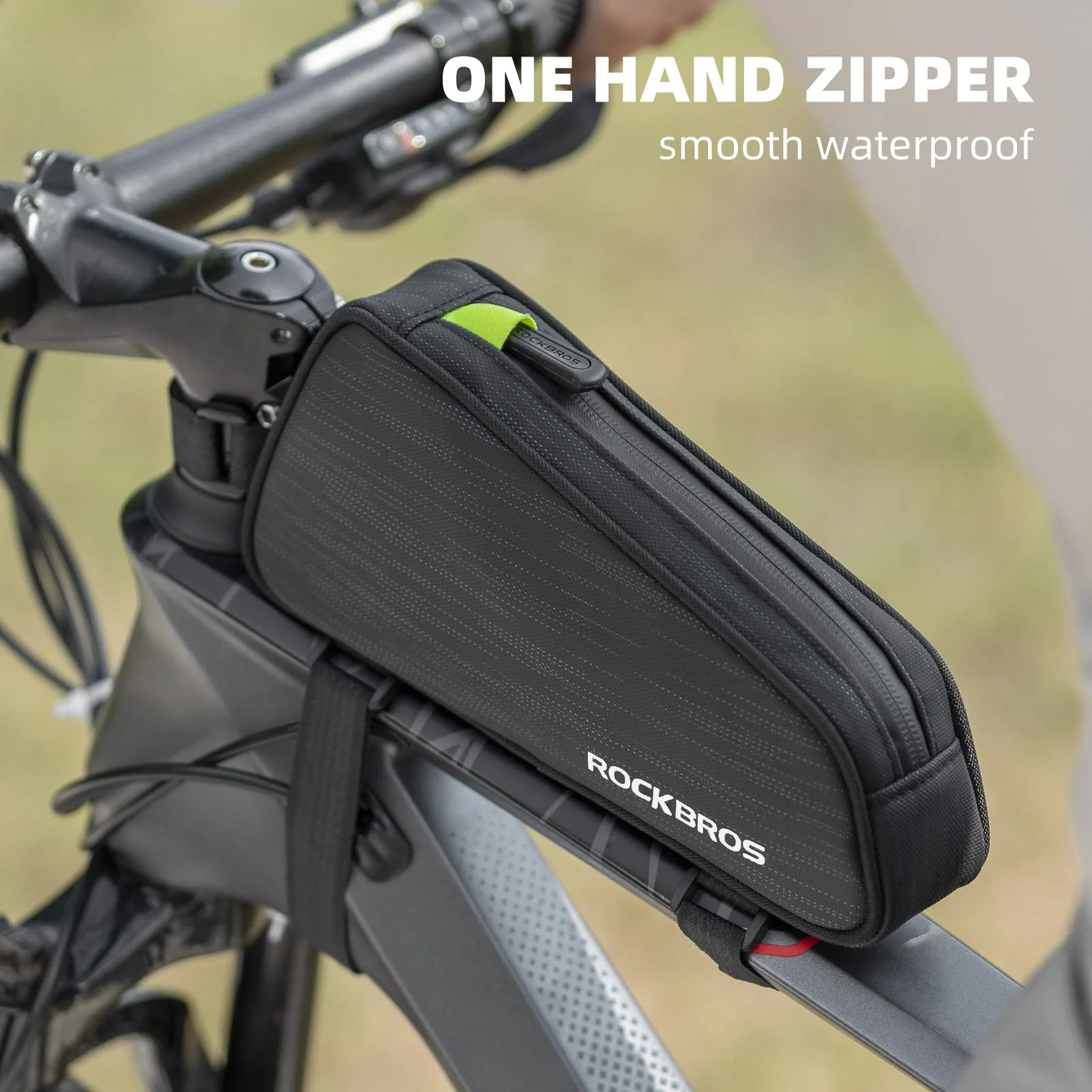 ROCKBROS Top Tube Bicycle Bag Frame Bag Cycling Bag Fit 6.5” 1.1L - Image 5