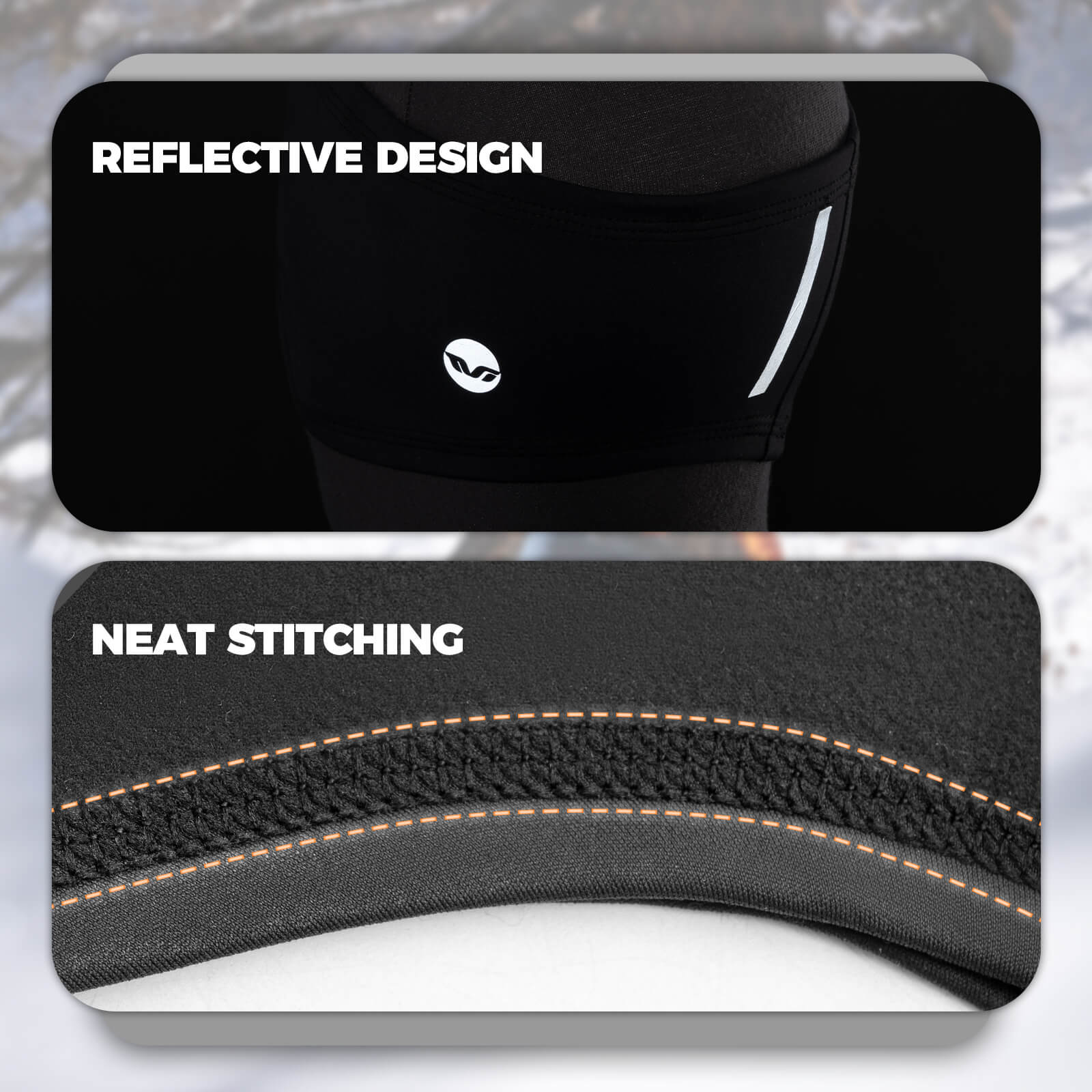 ROCKBROS TVI Cycling Headbands Windproof Winter Thermal Ear Warmer - Image 6