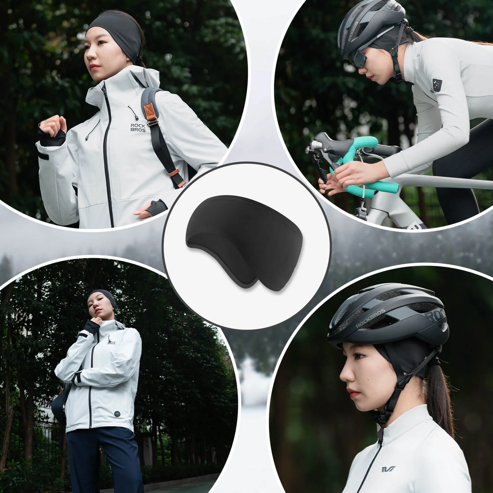ROCKBROS TVI Cycling Headbands Windproof Winter Thermal Ear Warmer - Image 7