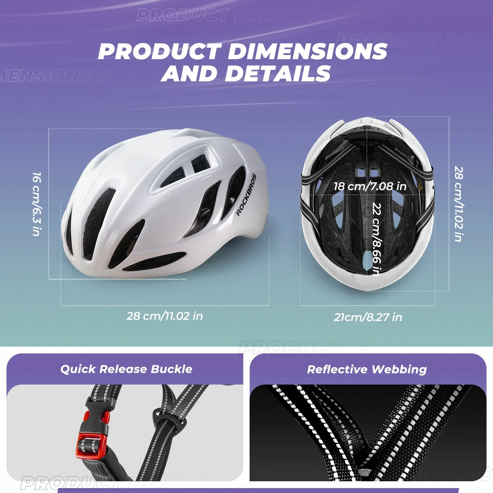 ROCKBROS Ultra-Light Bike Helmet Maximum Protection Ultimate Comfort - Image 10
