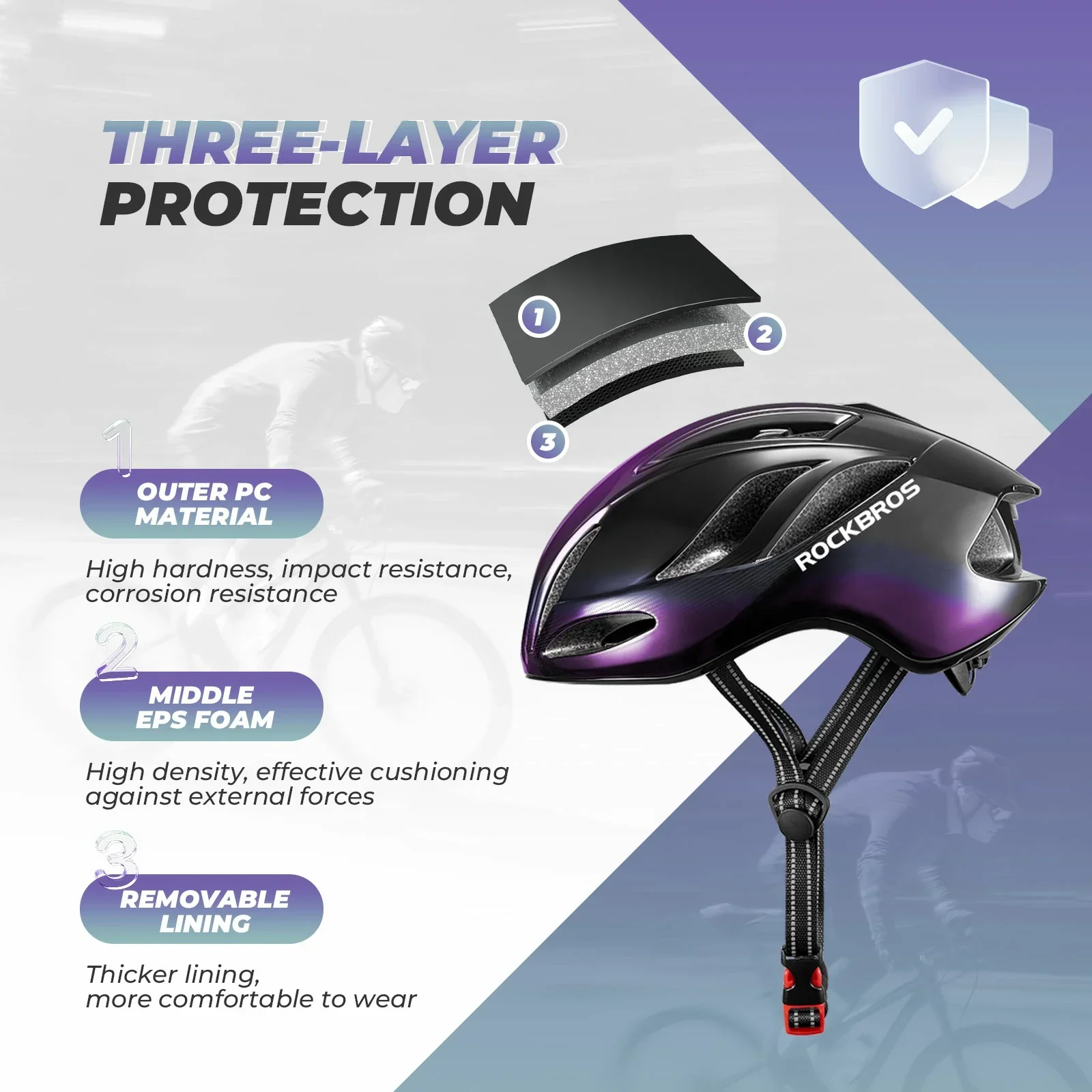 ROCKBROS Ultra-Light Bike Helmet Maximum Protection Ultimate Comfort - Image 12