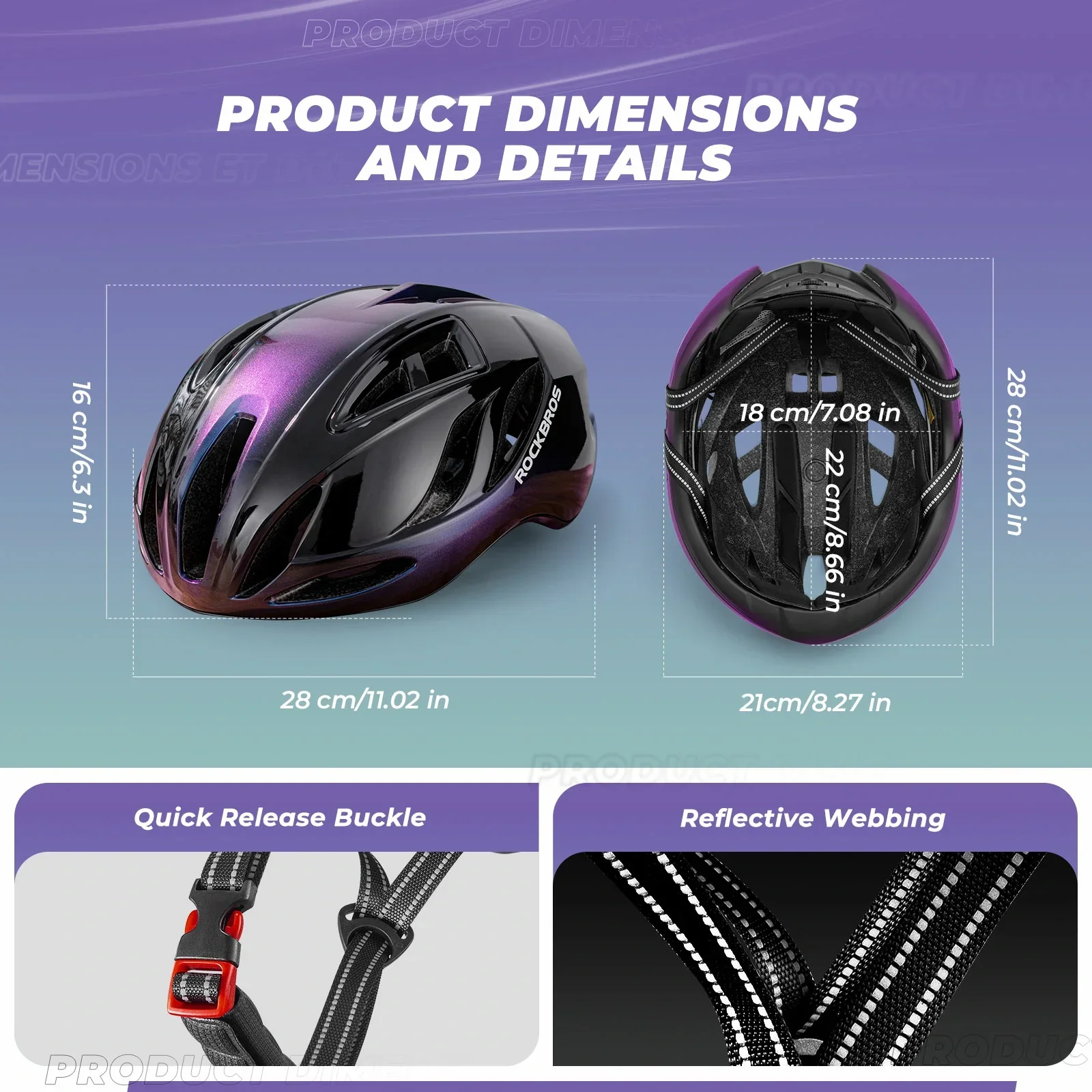 ROCKBROS Ultra-Light Bike Helmet Maximum Protection Ultimate Comfort - Image 14