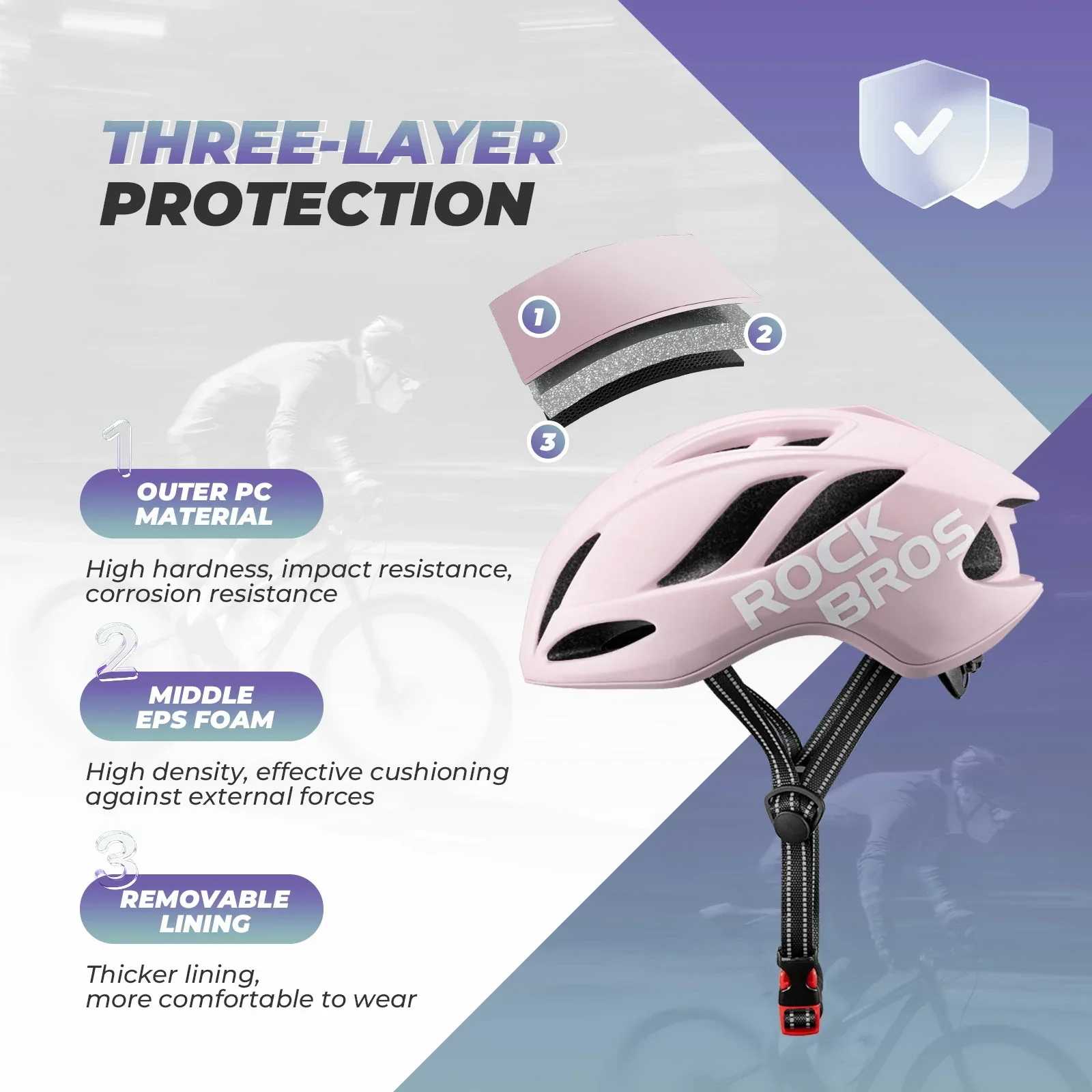 ROCKBROS Ultra-Light Bike Helmet Maximum Protection Ultimate Comfort - Image 16