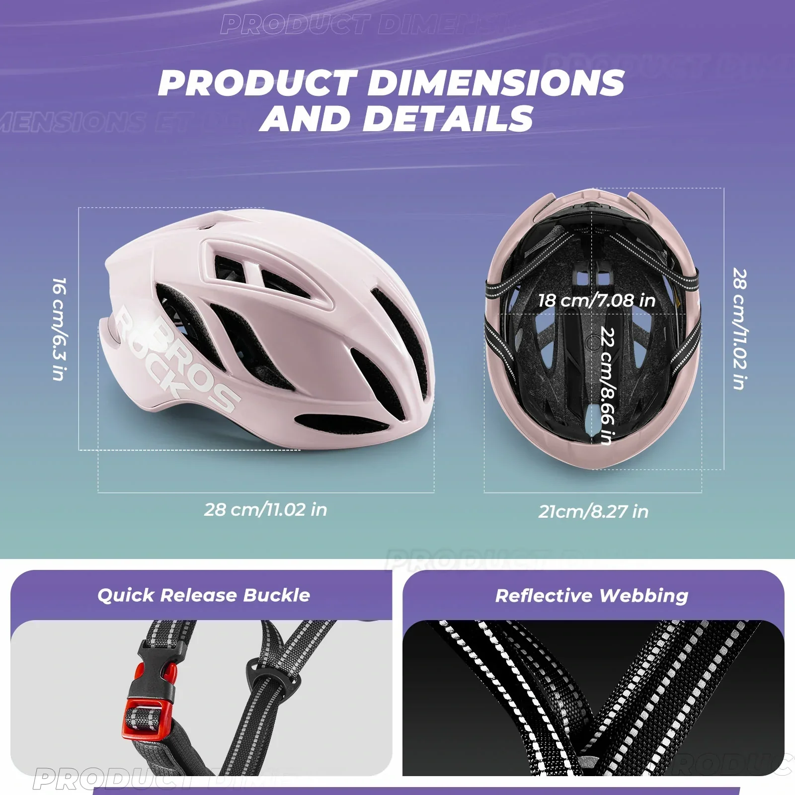ROCKBROS Ultra-Light Bike Helmet Maximum Protection Ultimate Comfort - Image 17