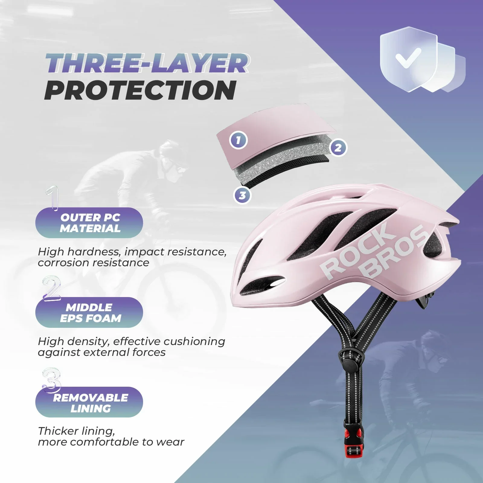 ROCKBROS Ultra-Light Bike Helmet Maximum Protection Ultimate Comfort - Image 20