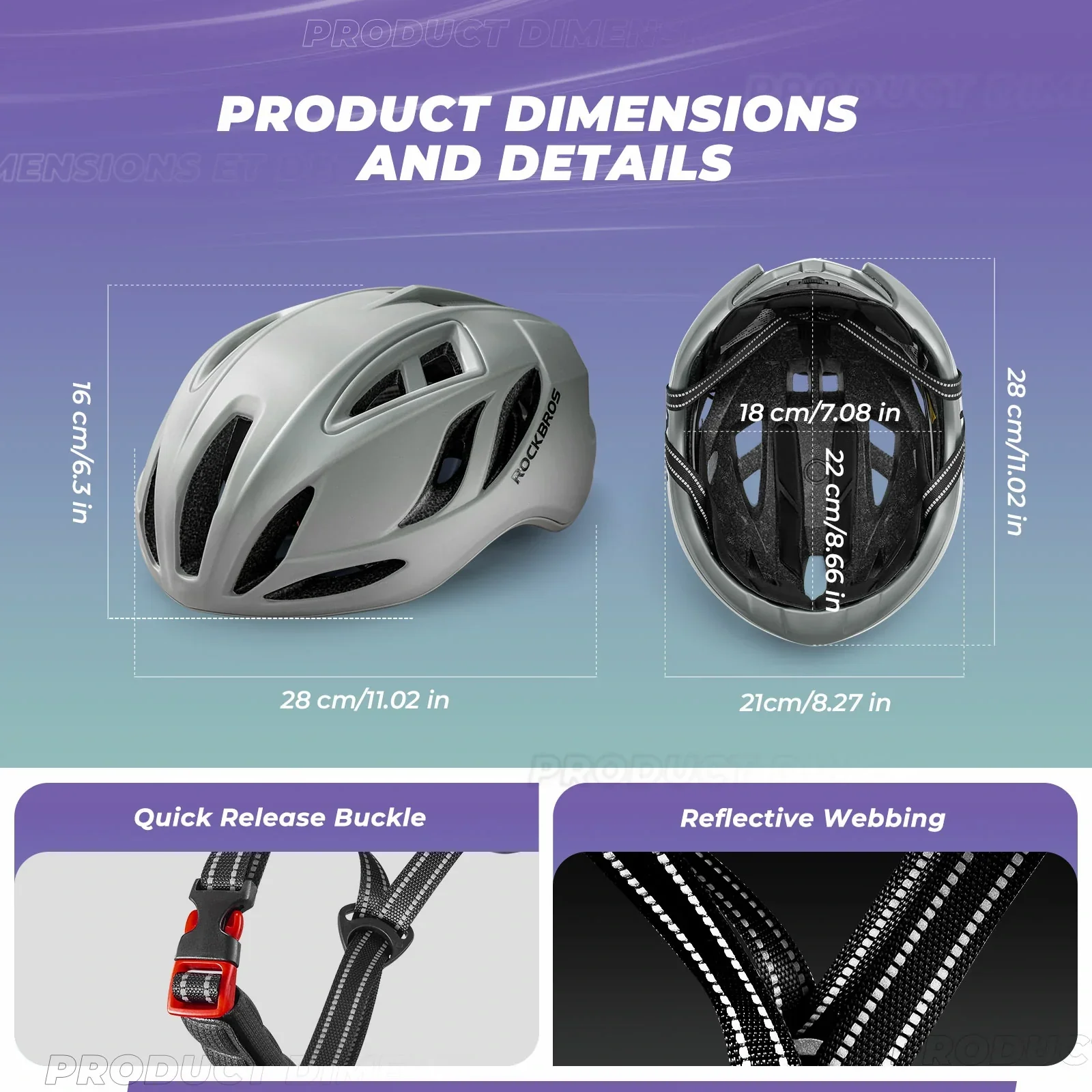 ROCKBROS Ultra-Light Bike Helmet Maximum Protection Ultimate Comfort - Image 37