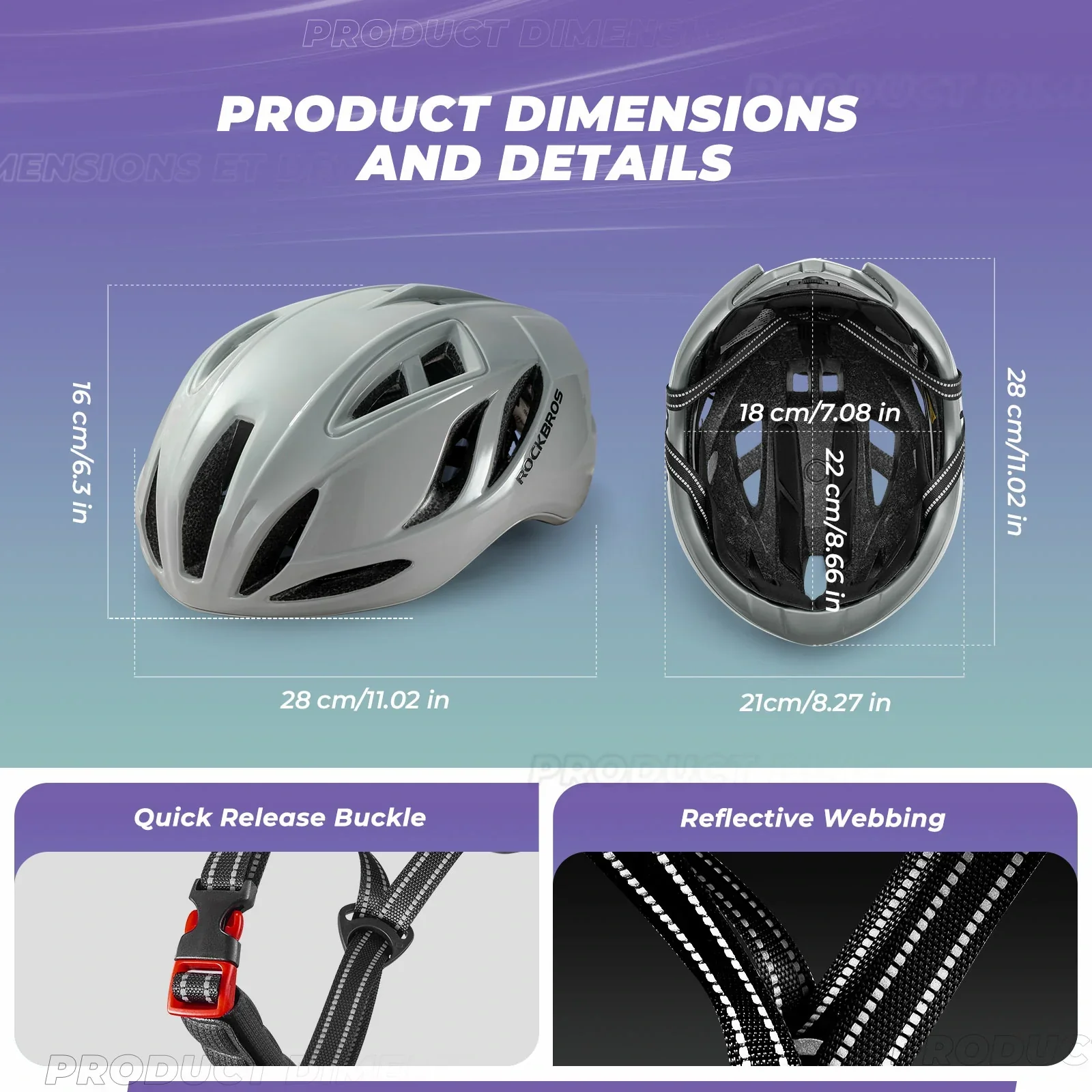 ROCKBROS Ultra-Light Bike Helmet Maximum Protection Ultimate Comfort - Image 38