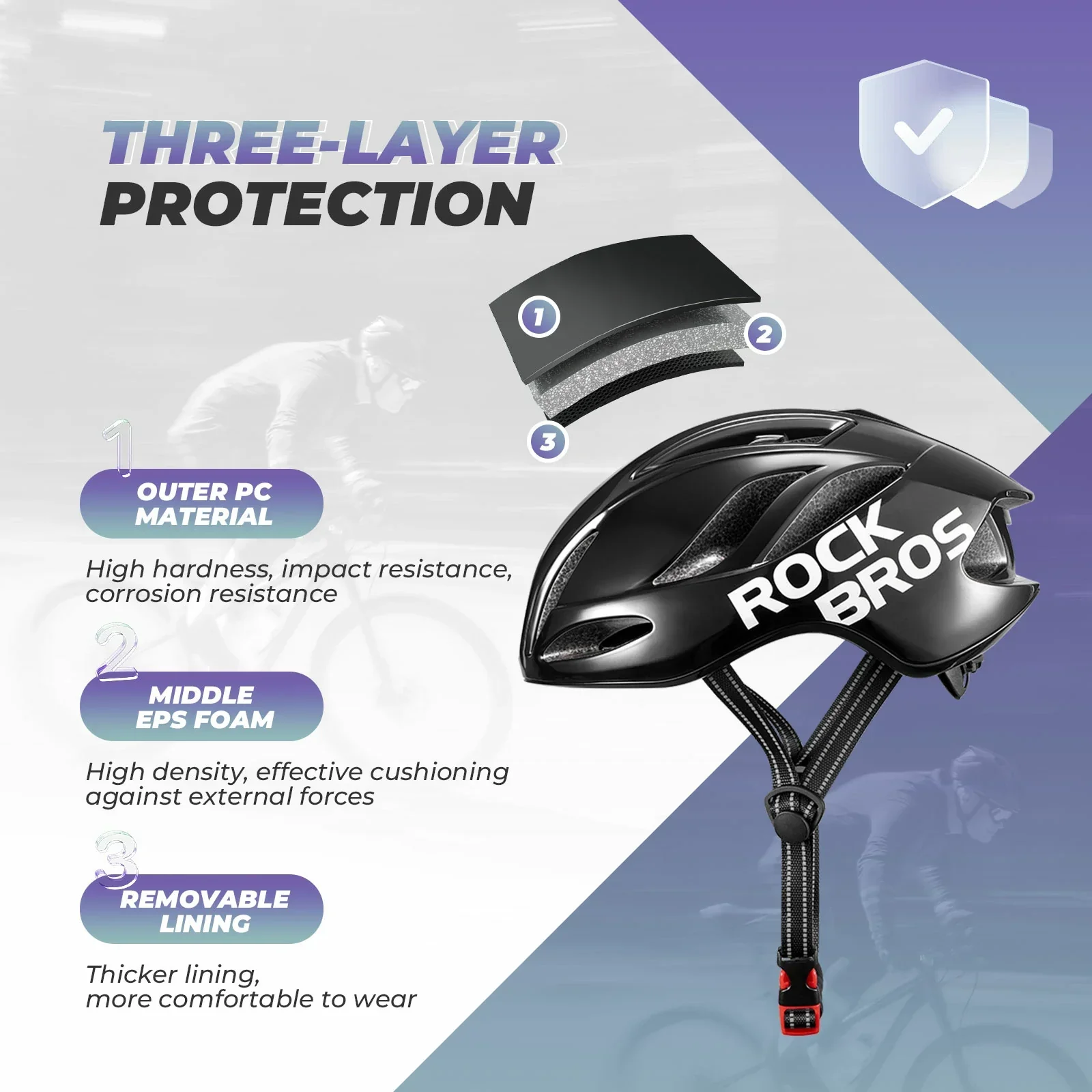ROCKBROS Ultra-Light Bike Helmet Maximum Protection Ultimate Comfort - Image 39