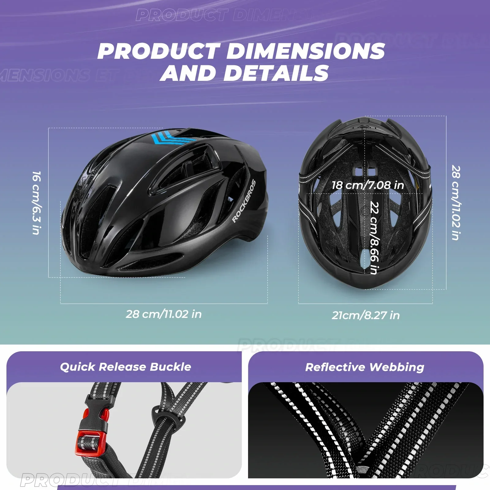 ROCKBROS Ultra-Light Bike Helmet Maximum Protection Ultimate Comfort - Image 4