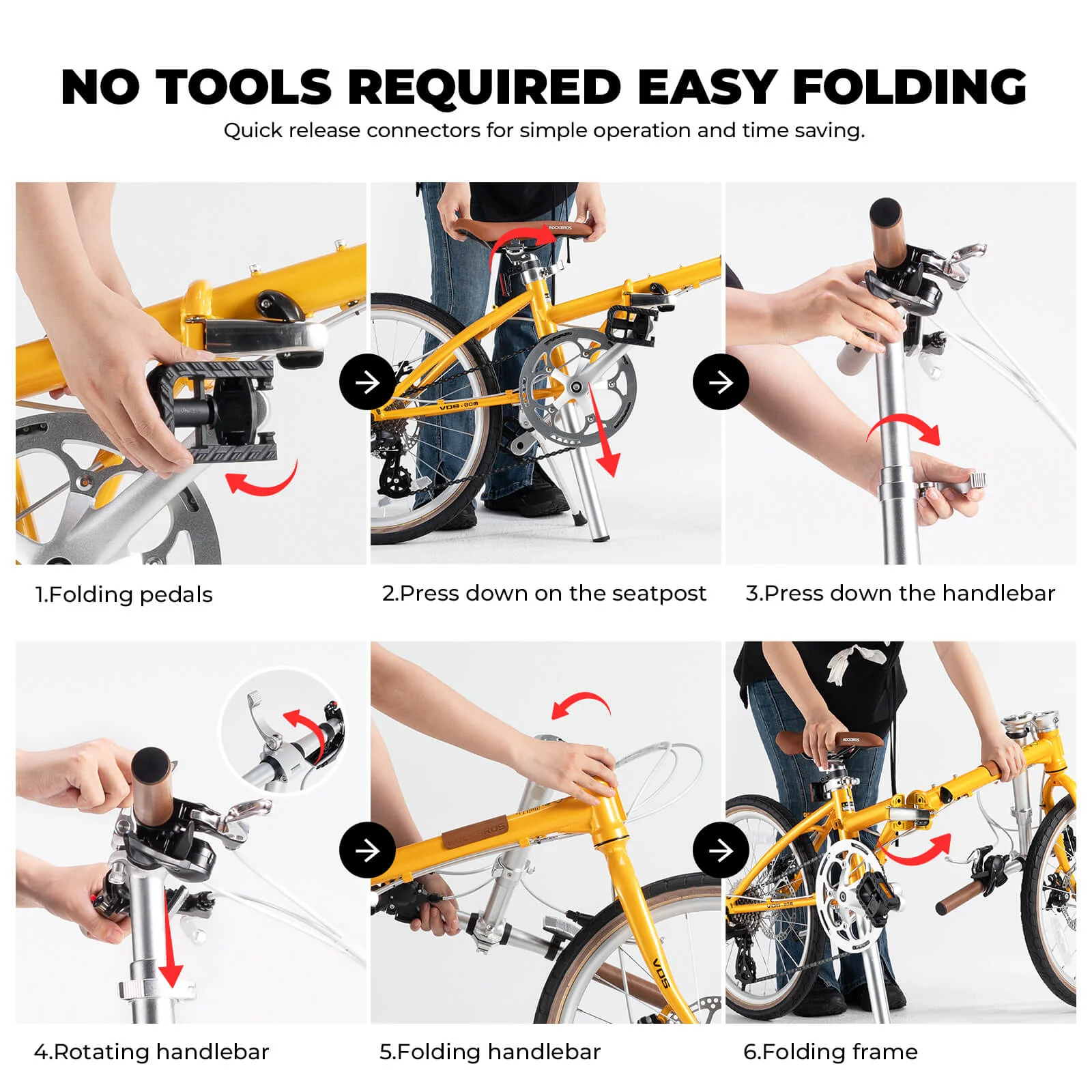 VDS 20 Inch Folding Bike 8 Speed 11-32T Cassette Disc Brake - Image 12