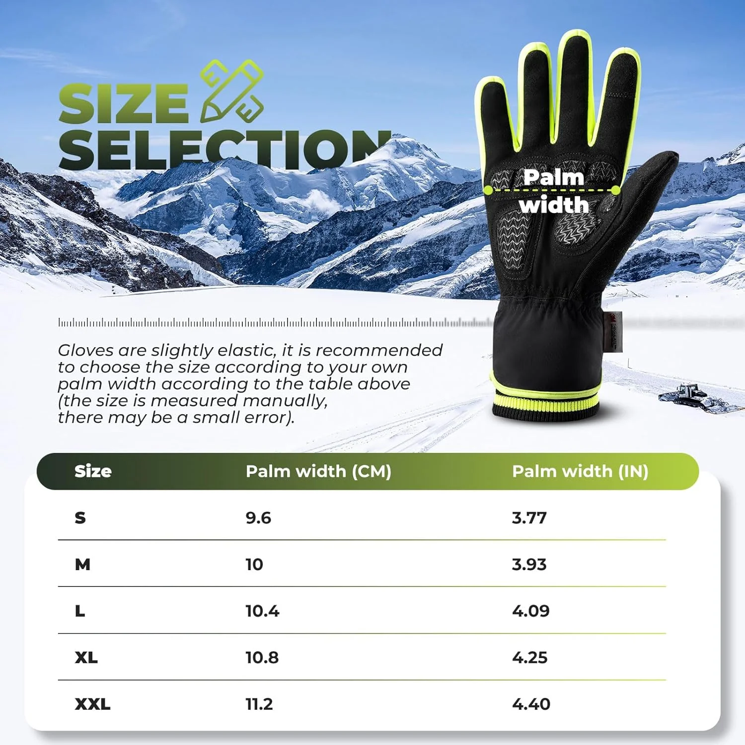 ROCKBROS Warm Winter Windproof Anti Slip Touchscreen Gloves - Image 5
