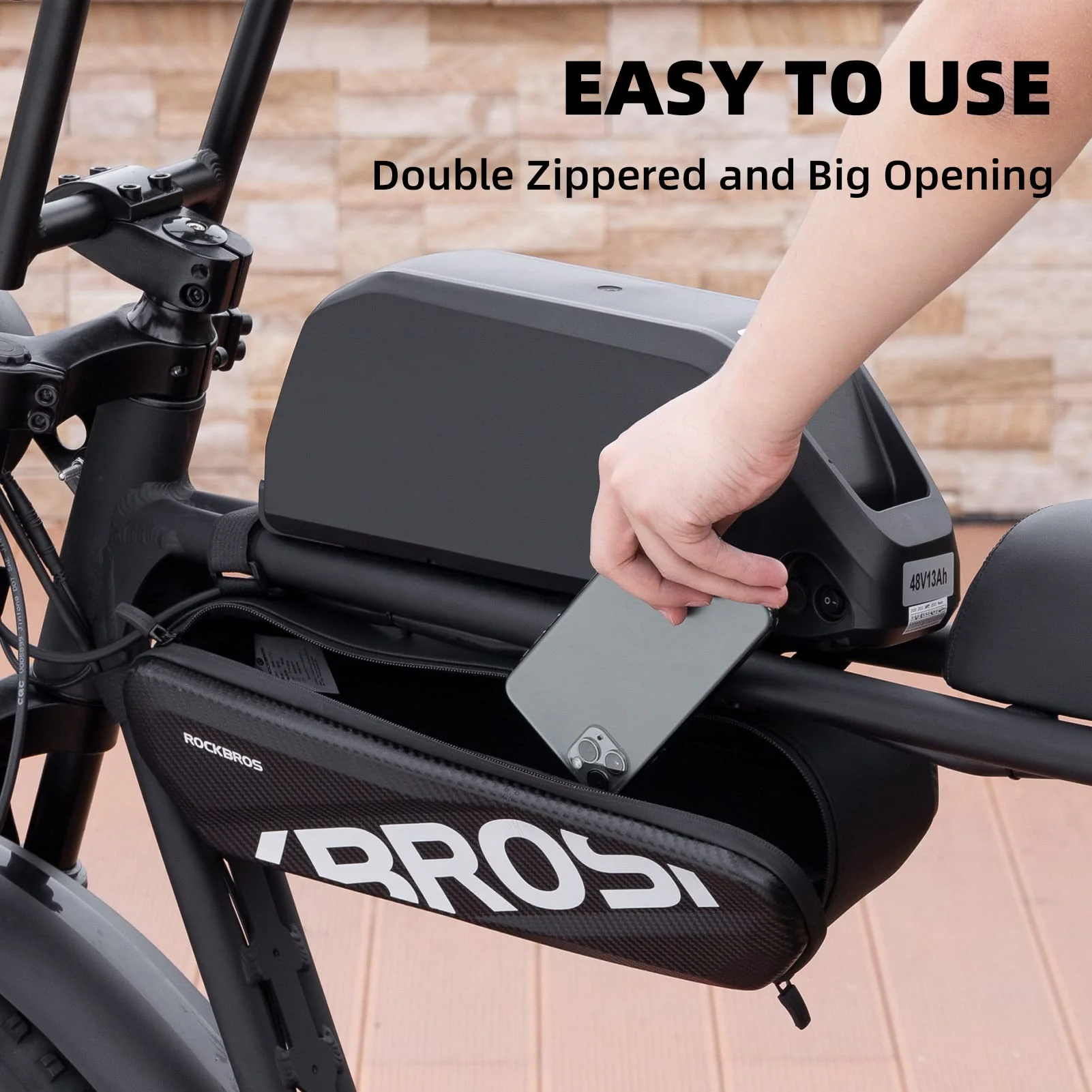 ROCKBROS Waterproof Bike Frame Bag for SUPER73 Electric Bikes - Image 3