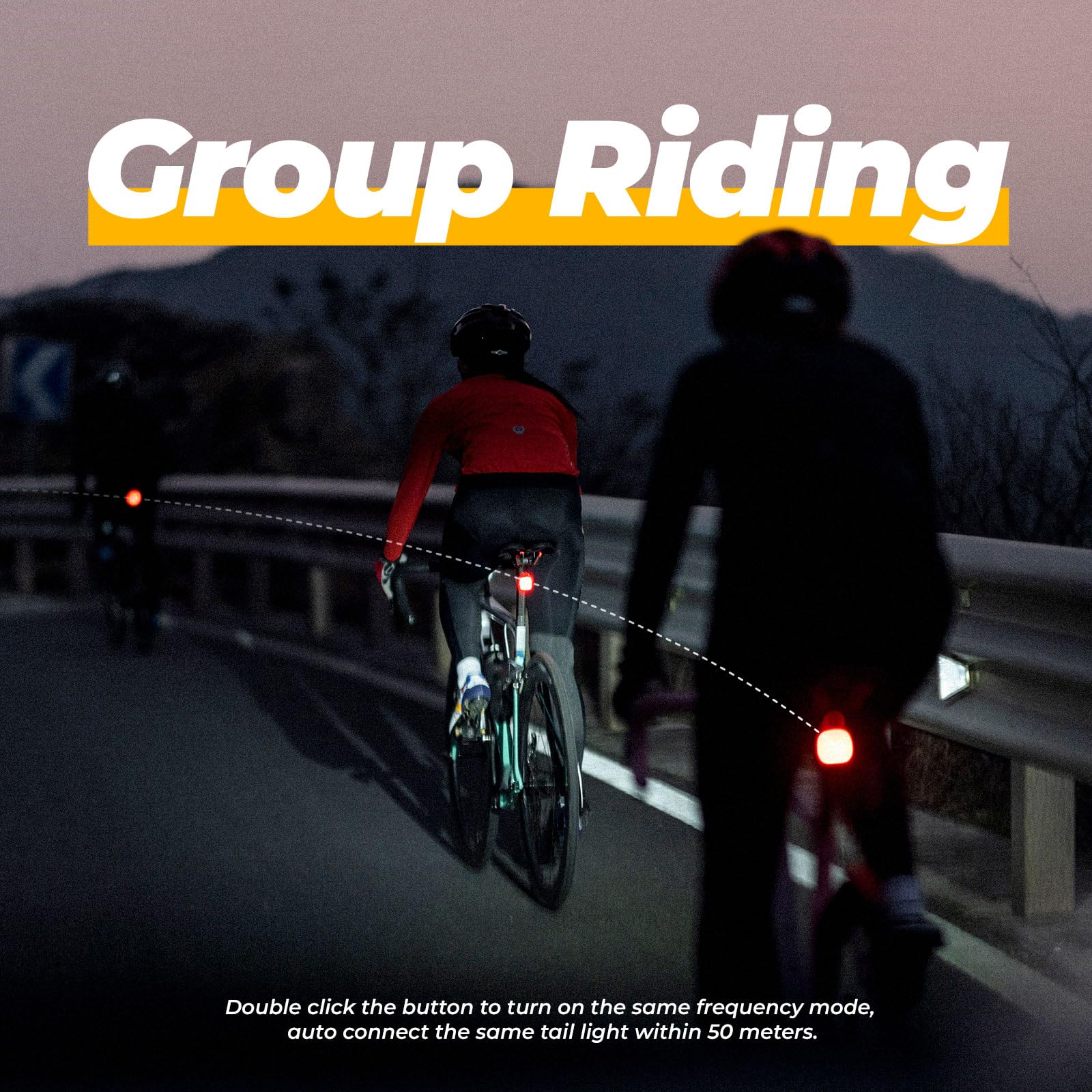 ROCKBROS Waterproof Ultra Bright LED Bike Taillight with 4 Modes - Image 5