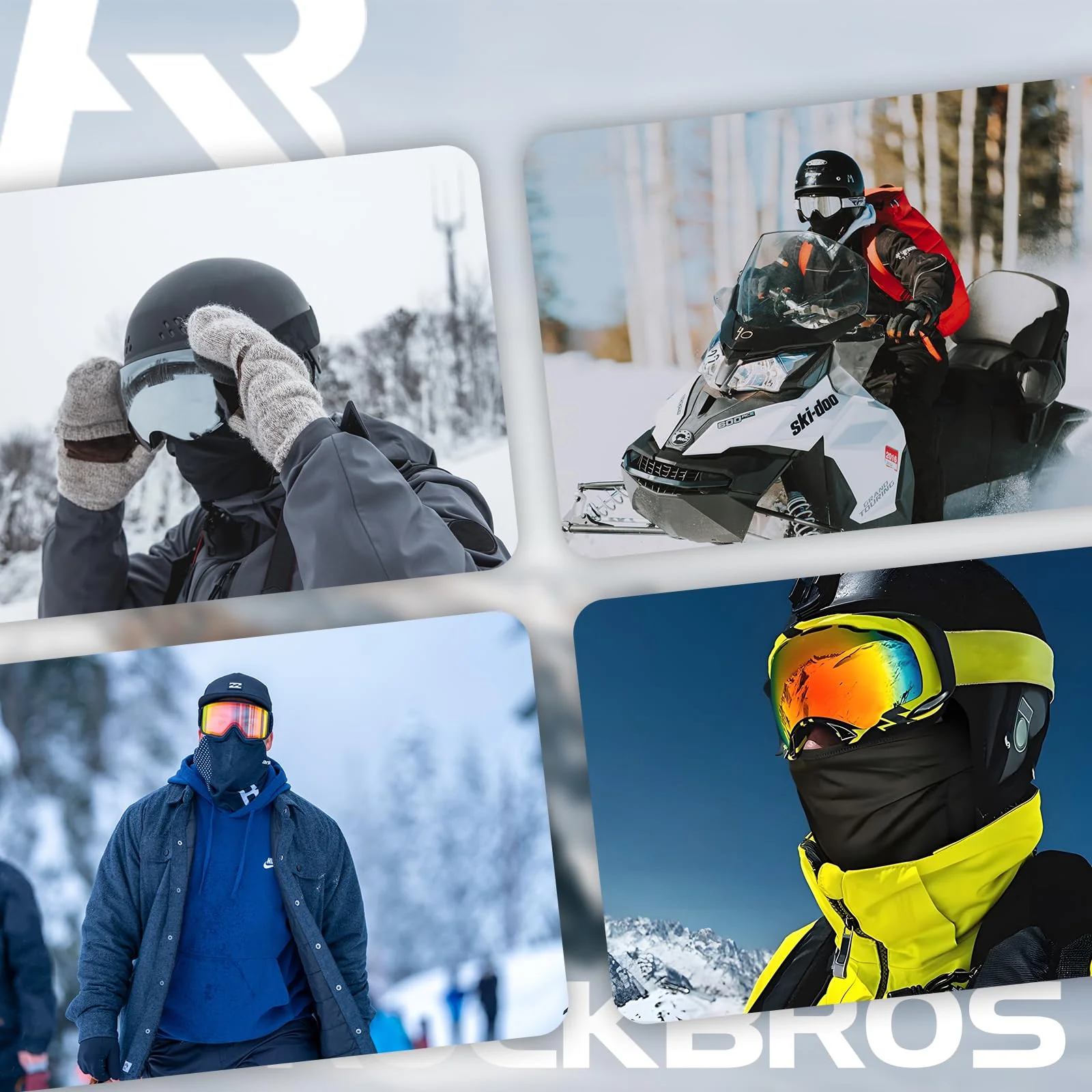 ROCKBROS Windproof Neck Warmer Gaiter Half Balaclava for Men & Women - Image 11