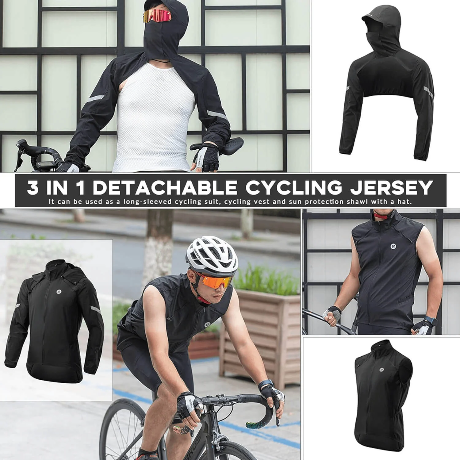 ROCKBROS Windproof Sunproof Reflective Design Cycling Jacket - Image 3