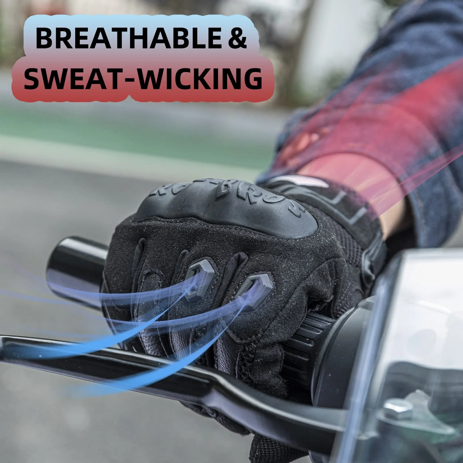 ROCKBROS Winter Full-Finger Touchscreen Windproof Unisex Cycling Gloves - Image 5