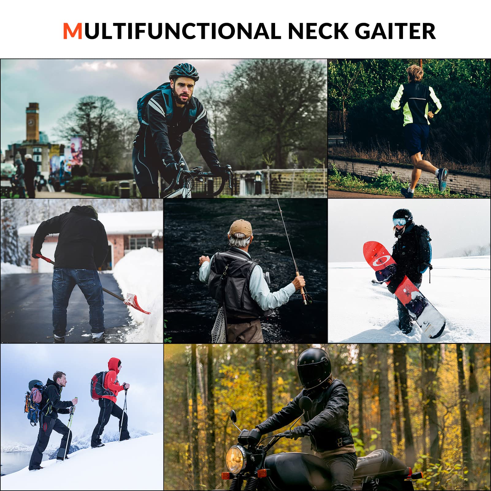 ROCKBROS Winter Scarf Ski Mask Warm Multifunctional Windproof Balaclava - Image 8