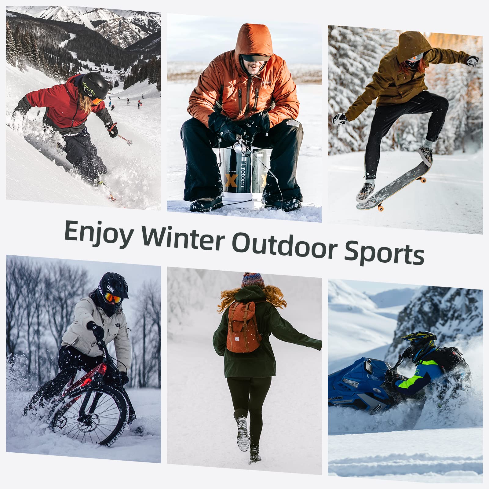 ROCKBROS Winter Sport Headband for Men Women Cycling Ear Warmers - Image 6
