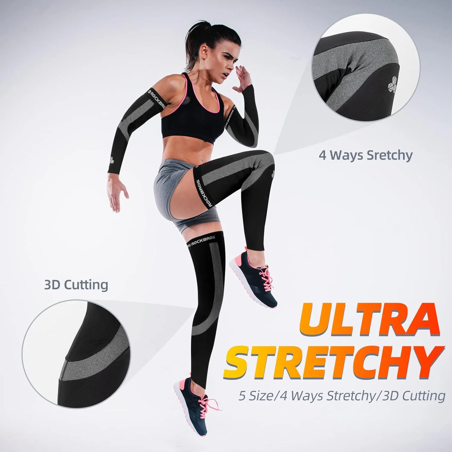 ROCKBROS Winter Thermal Arm/Leg Warmers for Women and Men - Image 2