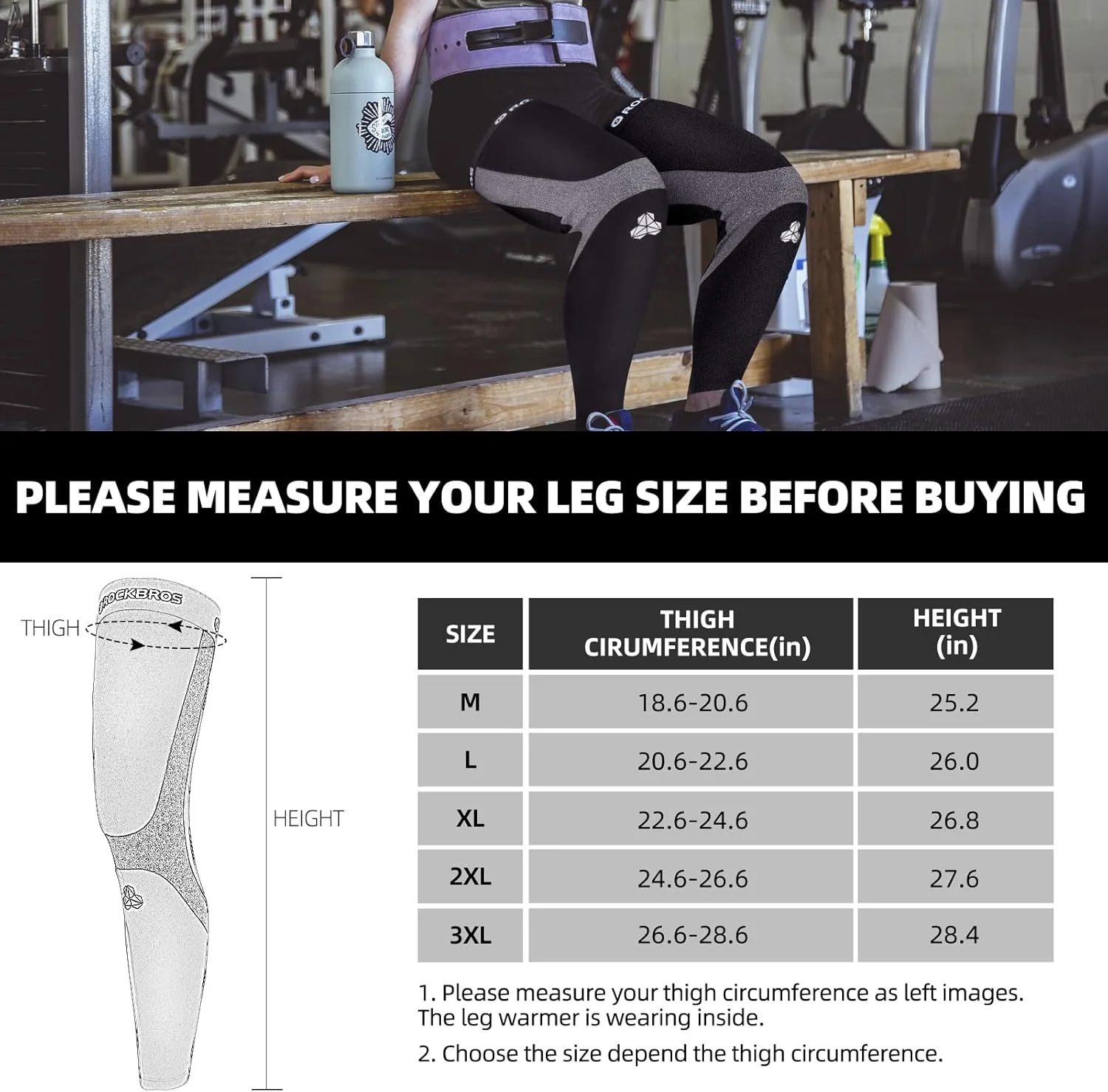 ROCKBROS Winter Thermal Arm/Leg Warmers for Women and Men - Image 5