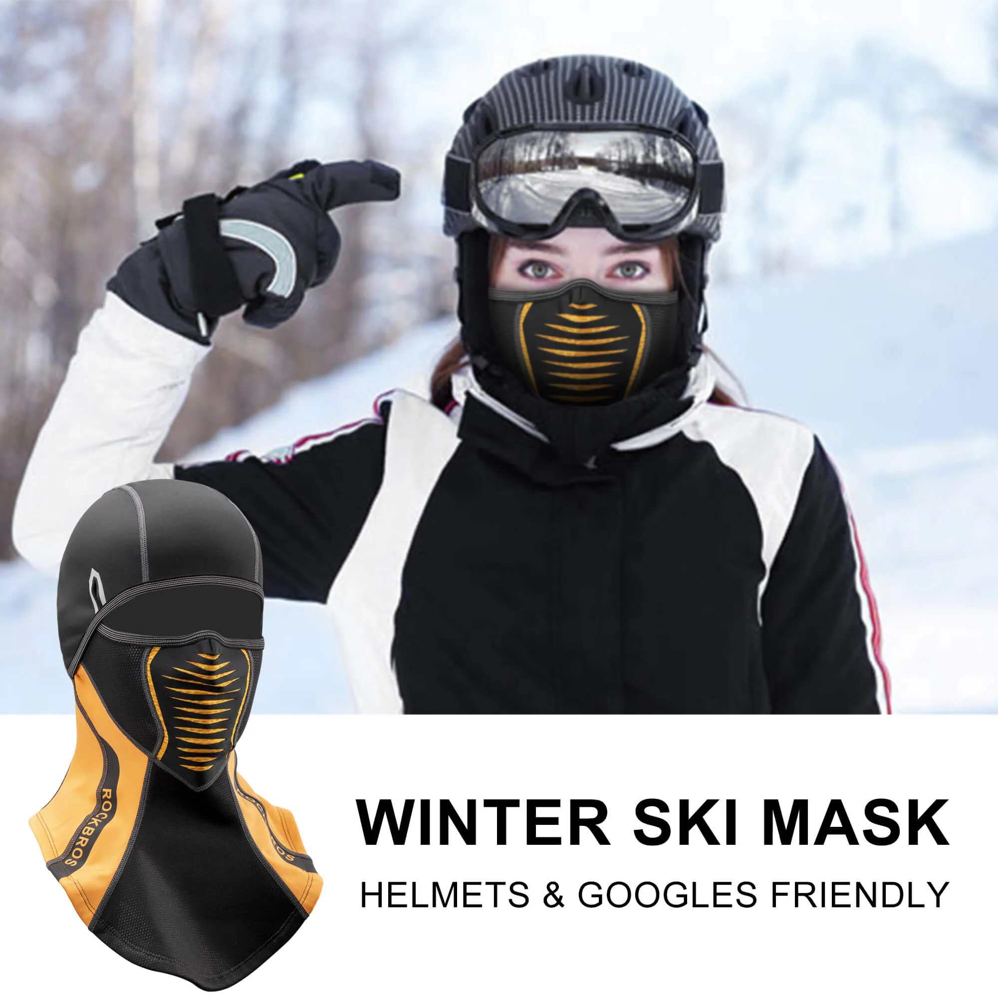 ROCKBROS Winter Windproof Balaclava Warm Cycling Cover - Image 18