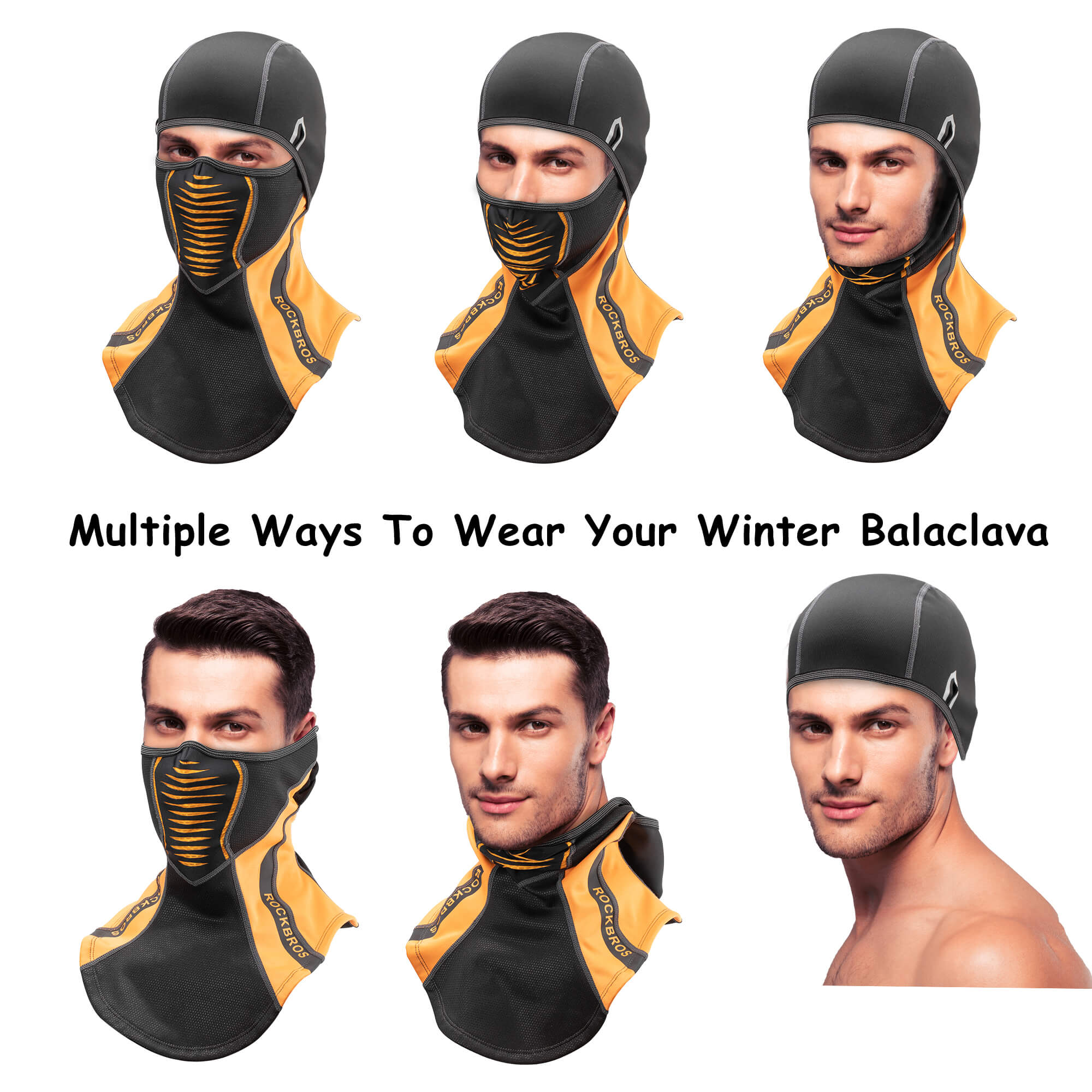 ROCKBROS Winter Windproof Balaclava Warm Cycling Cover - Image 19